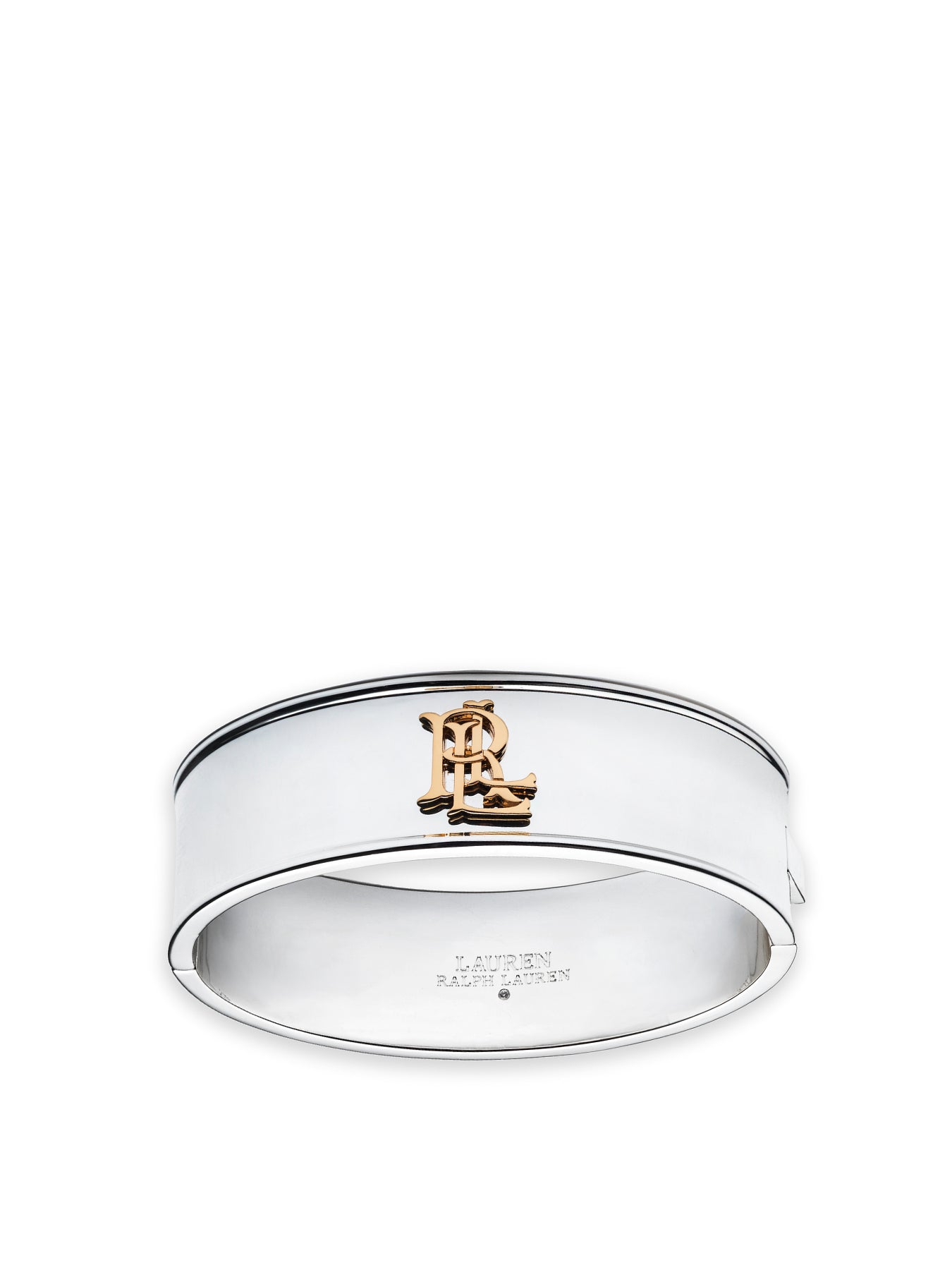 Large Logo Bangle Silver
