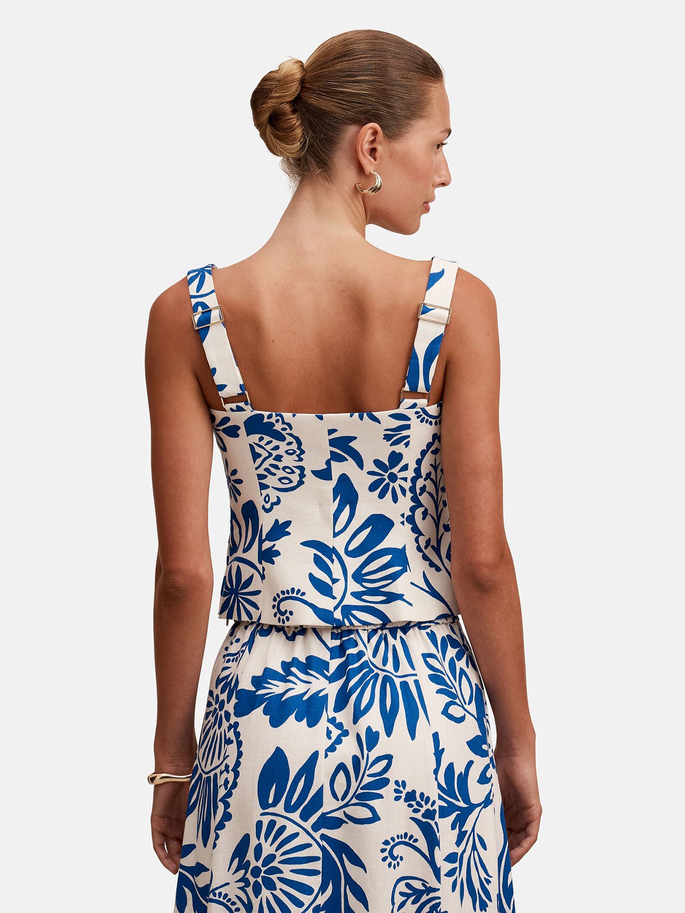 Darcy Printed Top Blue