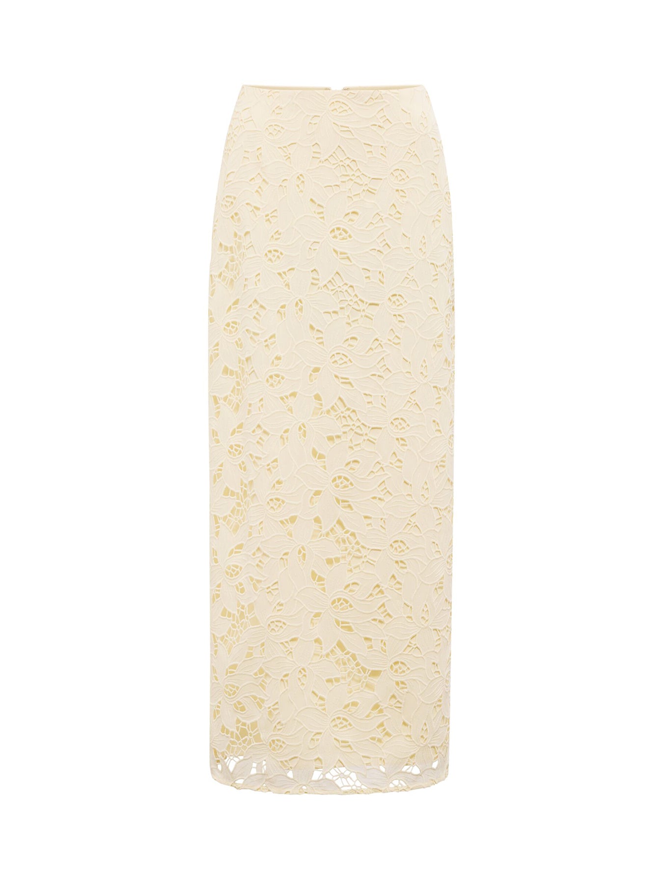Andie Lace Maxi Skirt Yellow