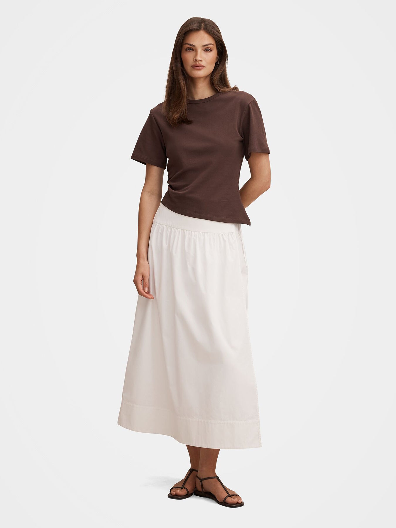 Saskia Boxy T-Shirt Brown