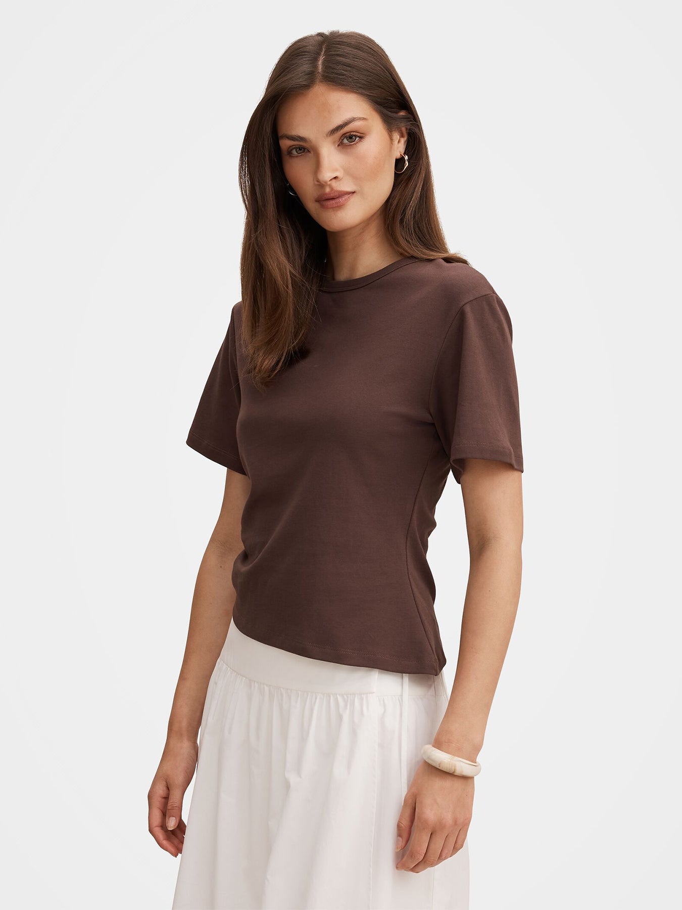 Saskia Boxy T-Shirt Brown