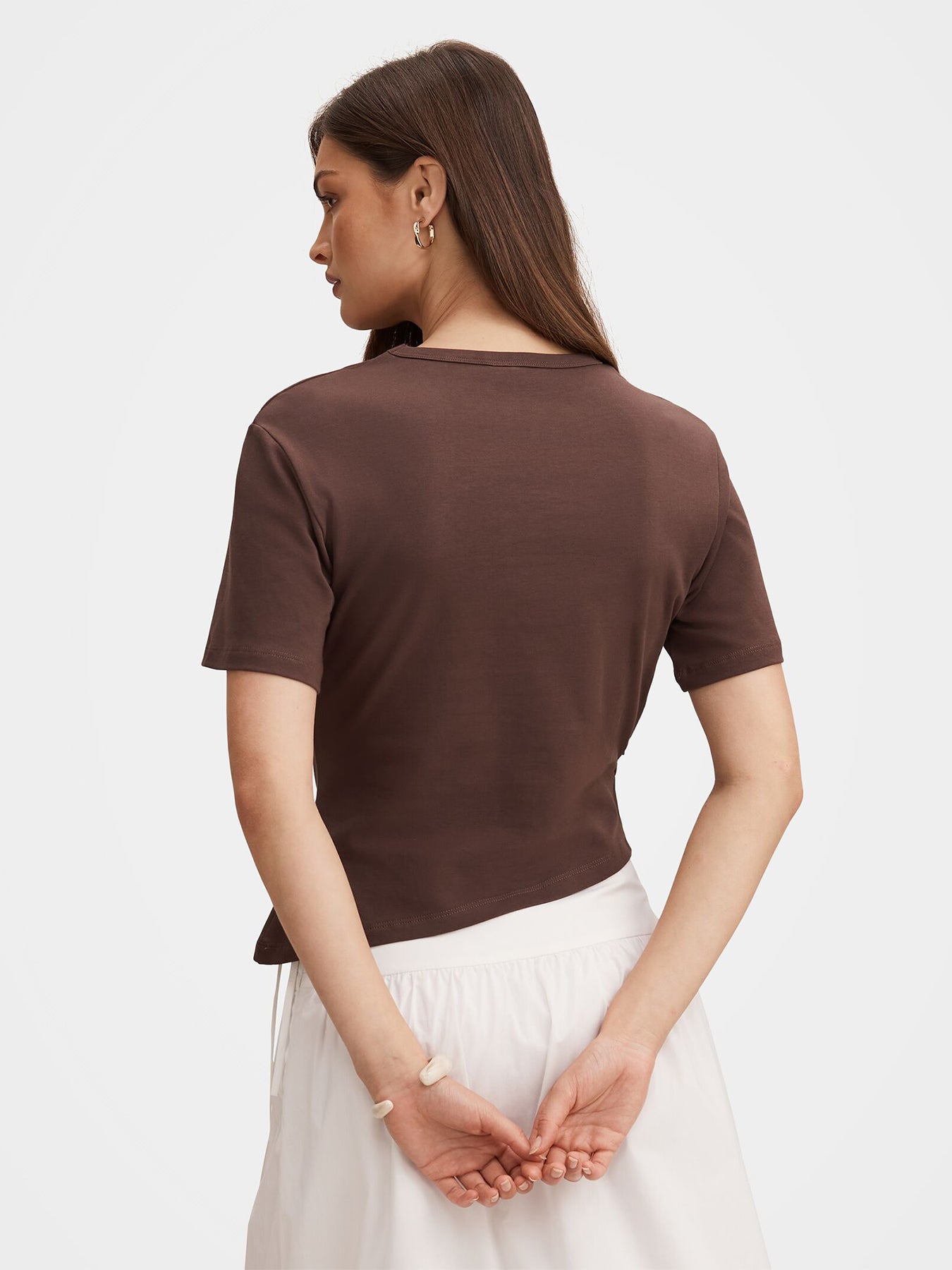 Saskia Boxy T-Shirt Brown