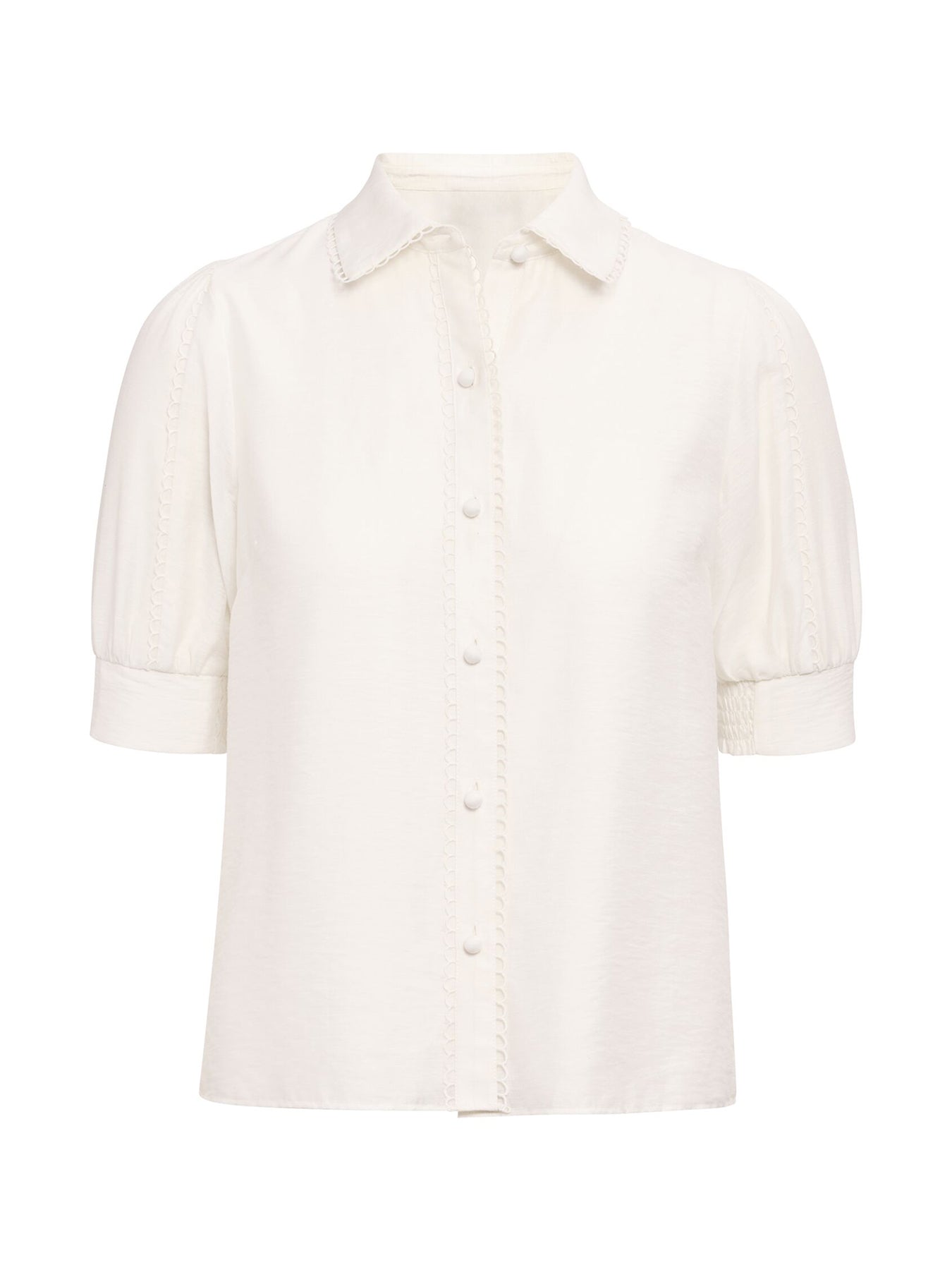 Finley Trim Detail Blouse White