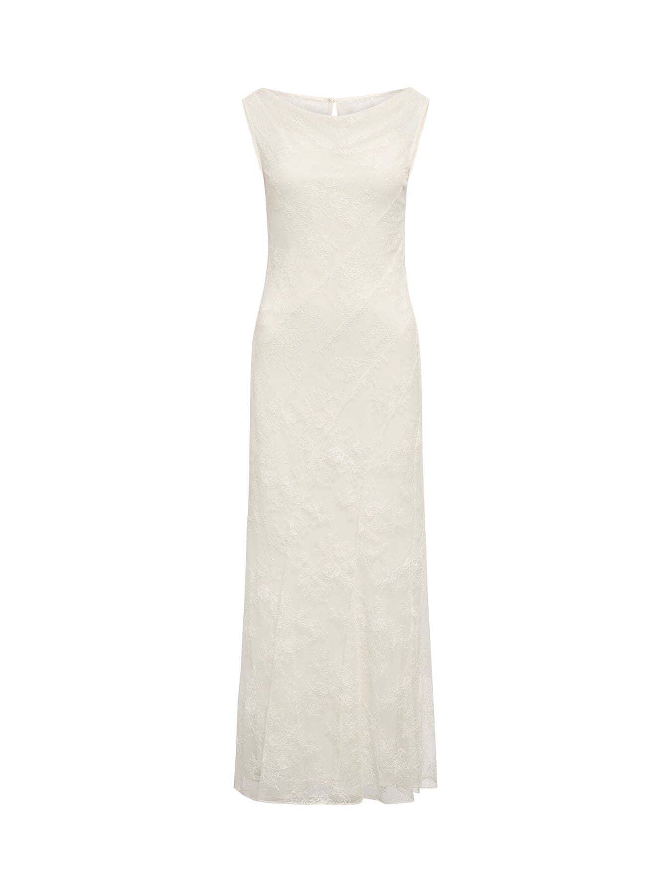 Jenna Panelled Lace Dress Cream