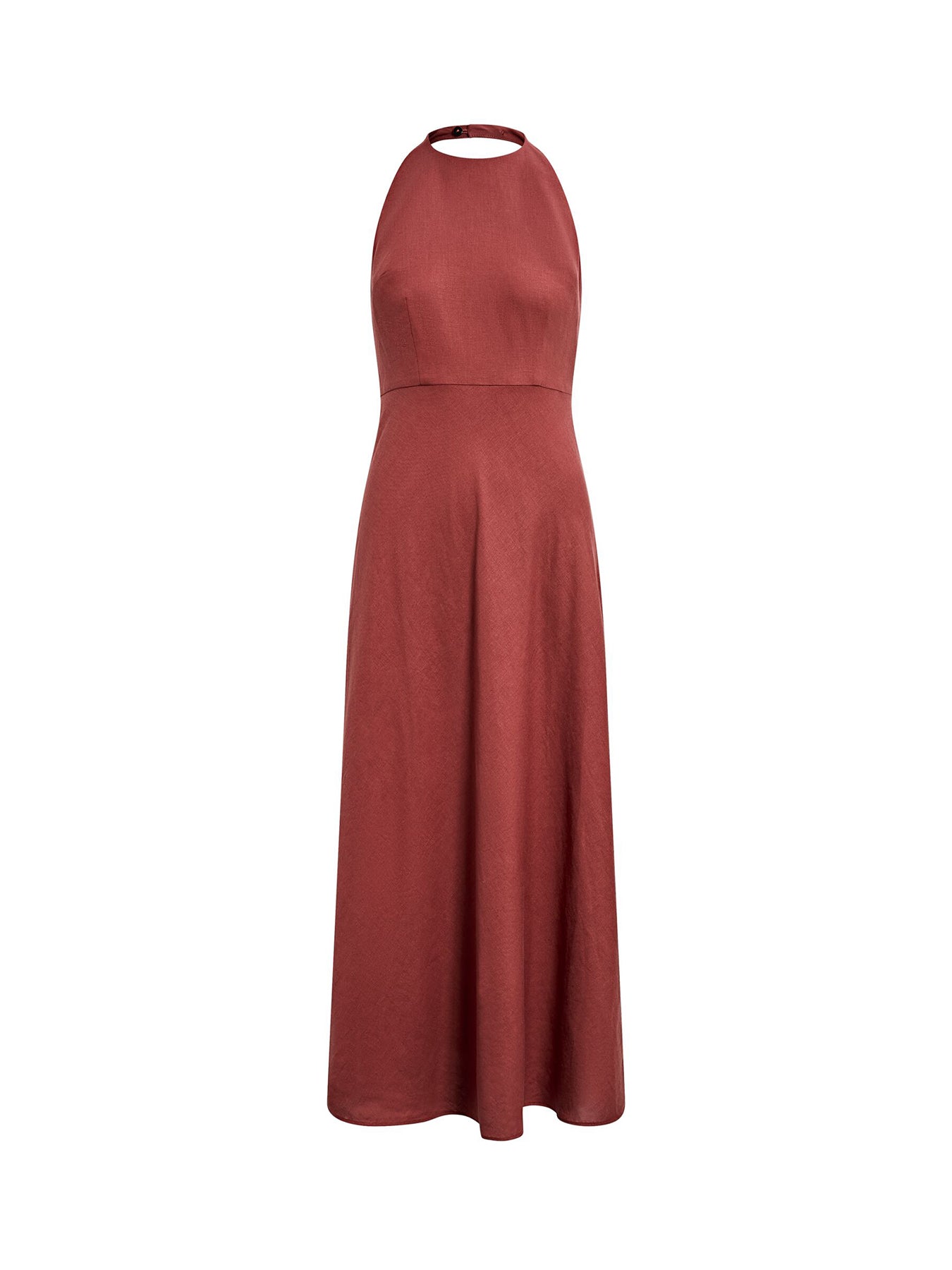 Soraya Beaded Back Midi Dress Red