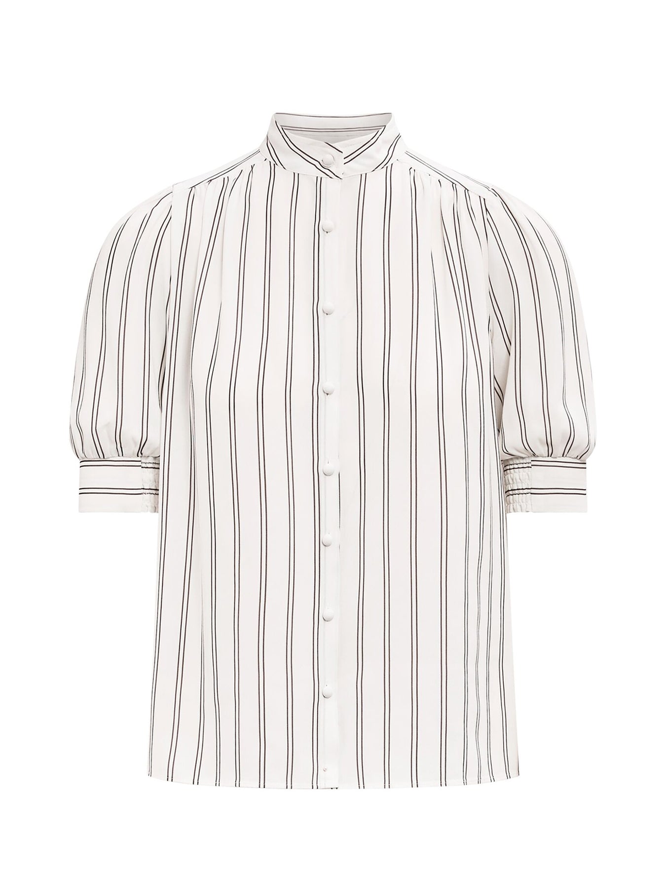 Dorothea Striped Blouse White