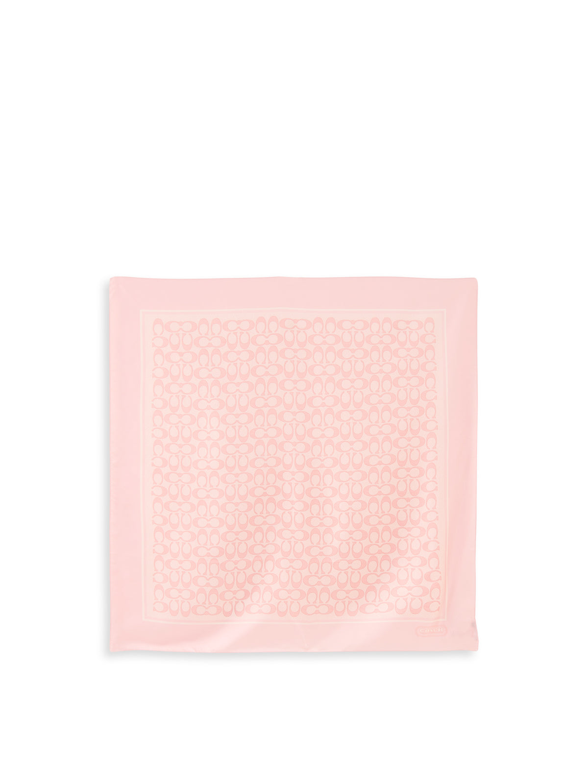 Textured Signature C Printed Silk Square Scarf