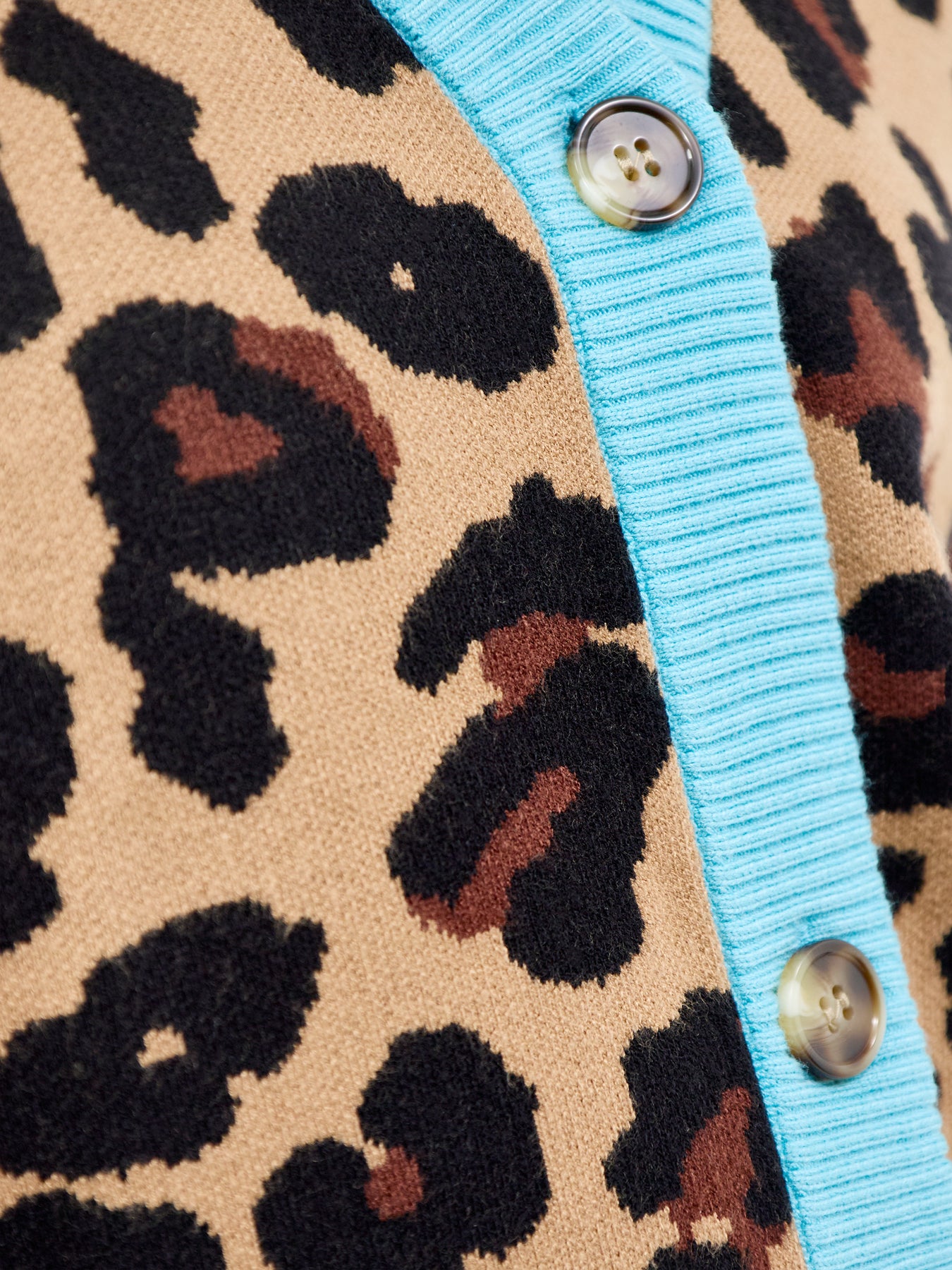 Hannah Leopard Jacquard Cardigan