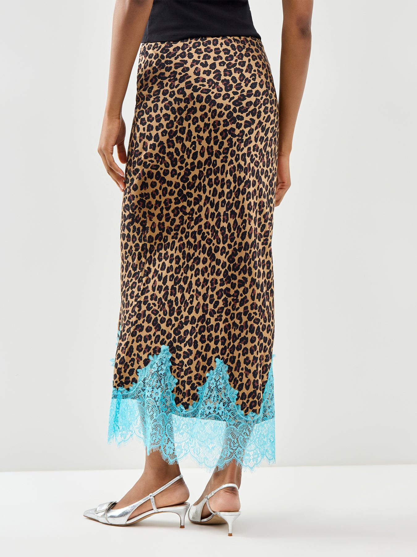 Maeva Lucia Leopard Maxi Skirt Brown