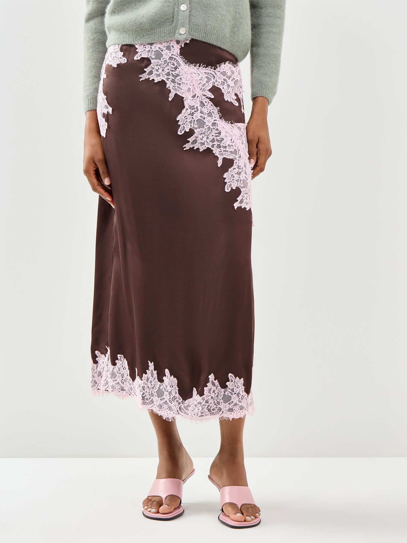 Lily Maxi Skirt Brown