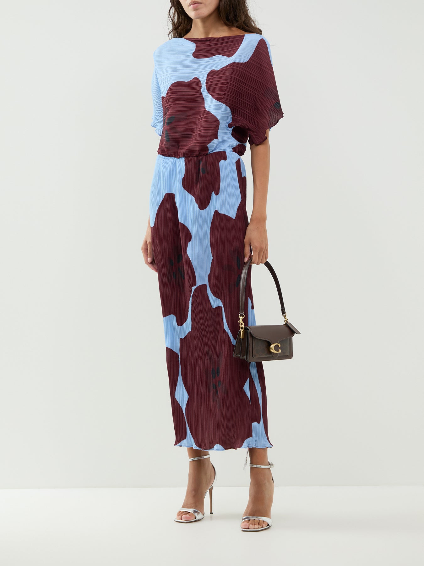 Tilly Floral Plissé Maxi Dress