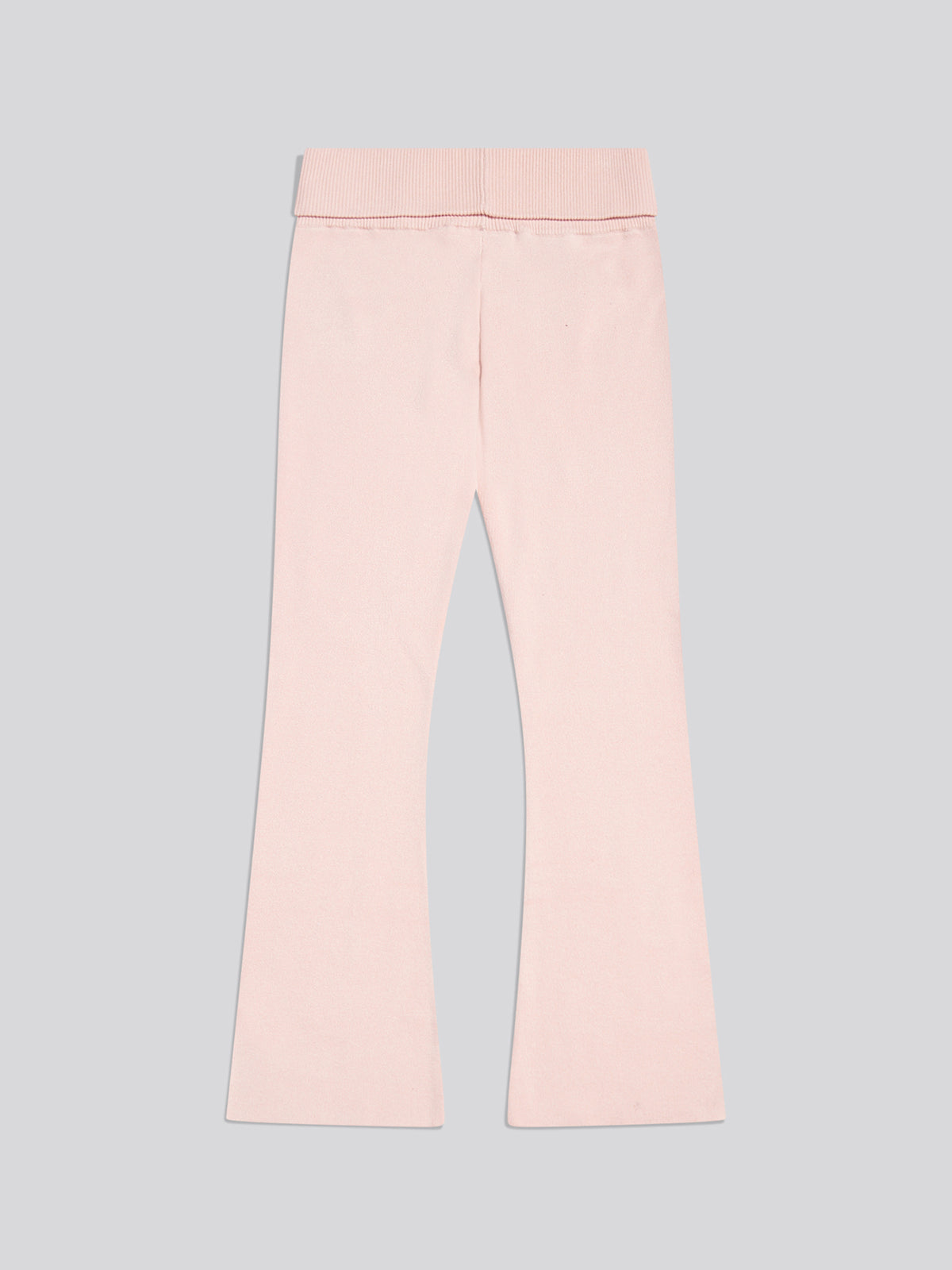 Knitted Turn-Over Waist Joggers - Lotus