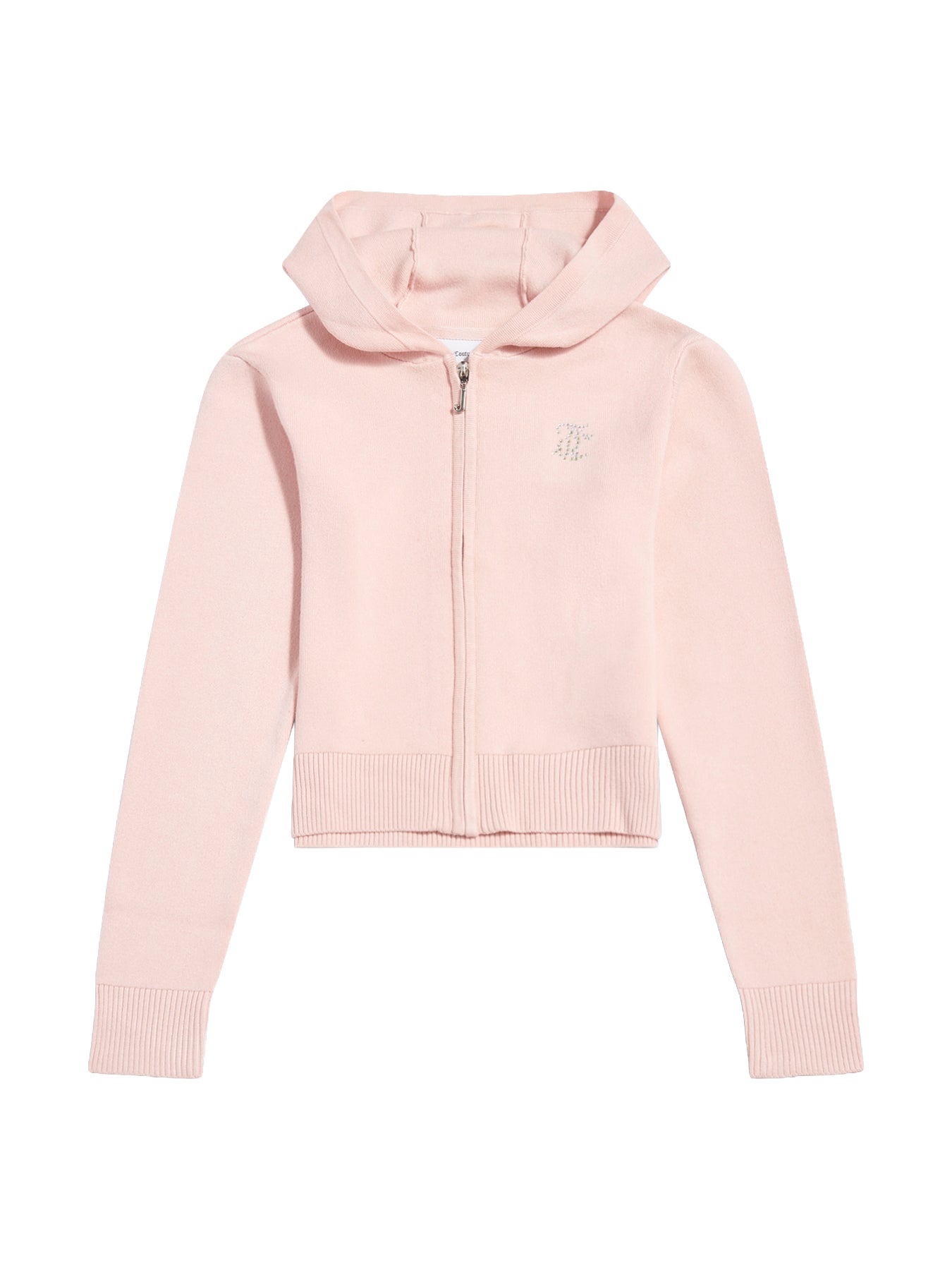 Knitted Zip-Through Hoodie - Lotus