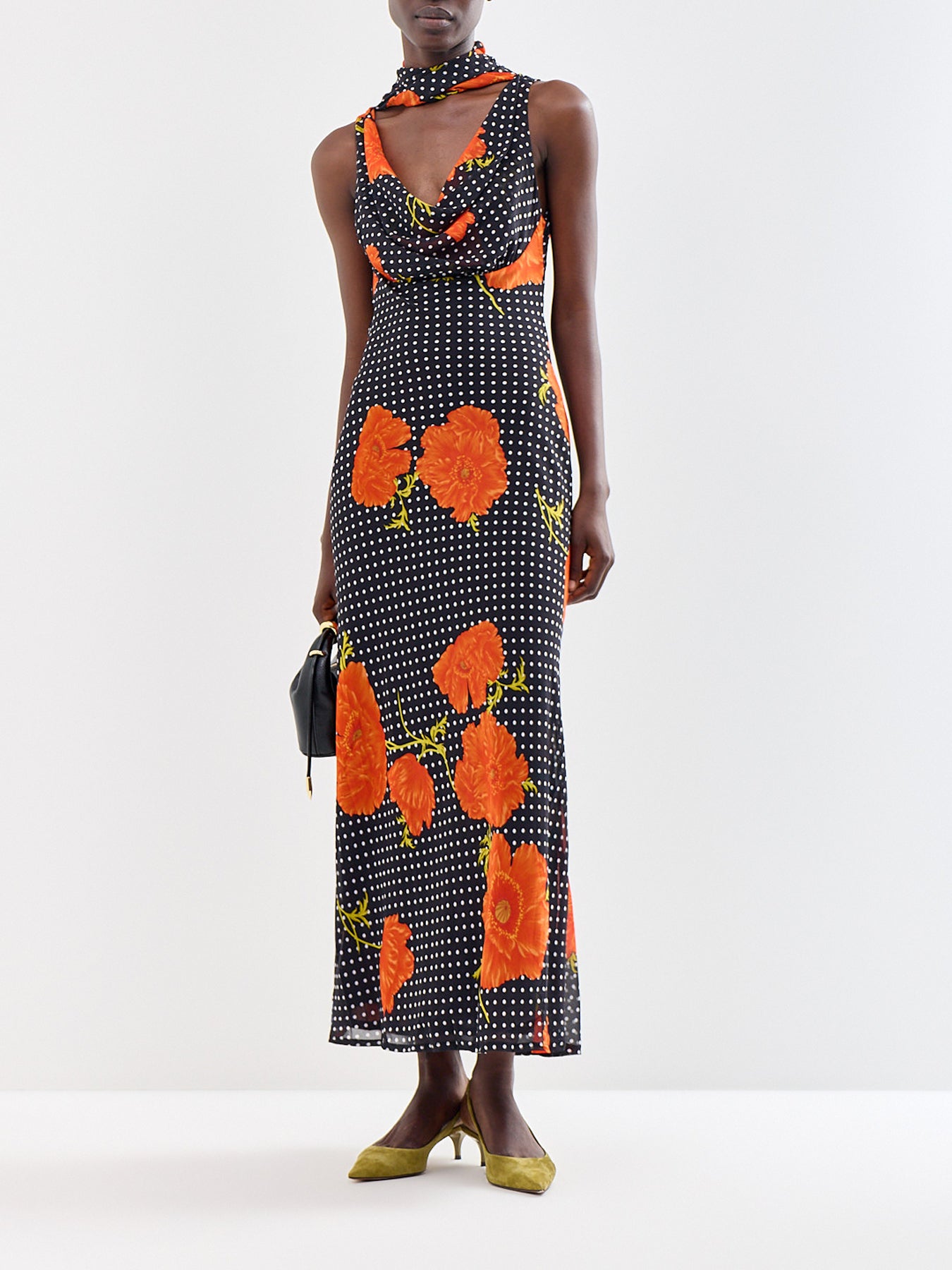 Black Poppy Sophie Maxi Dress Black