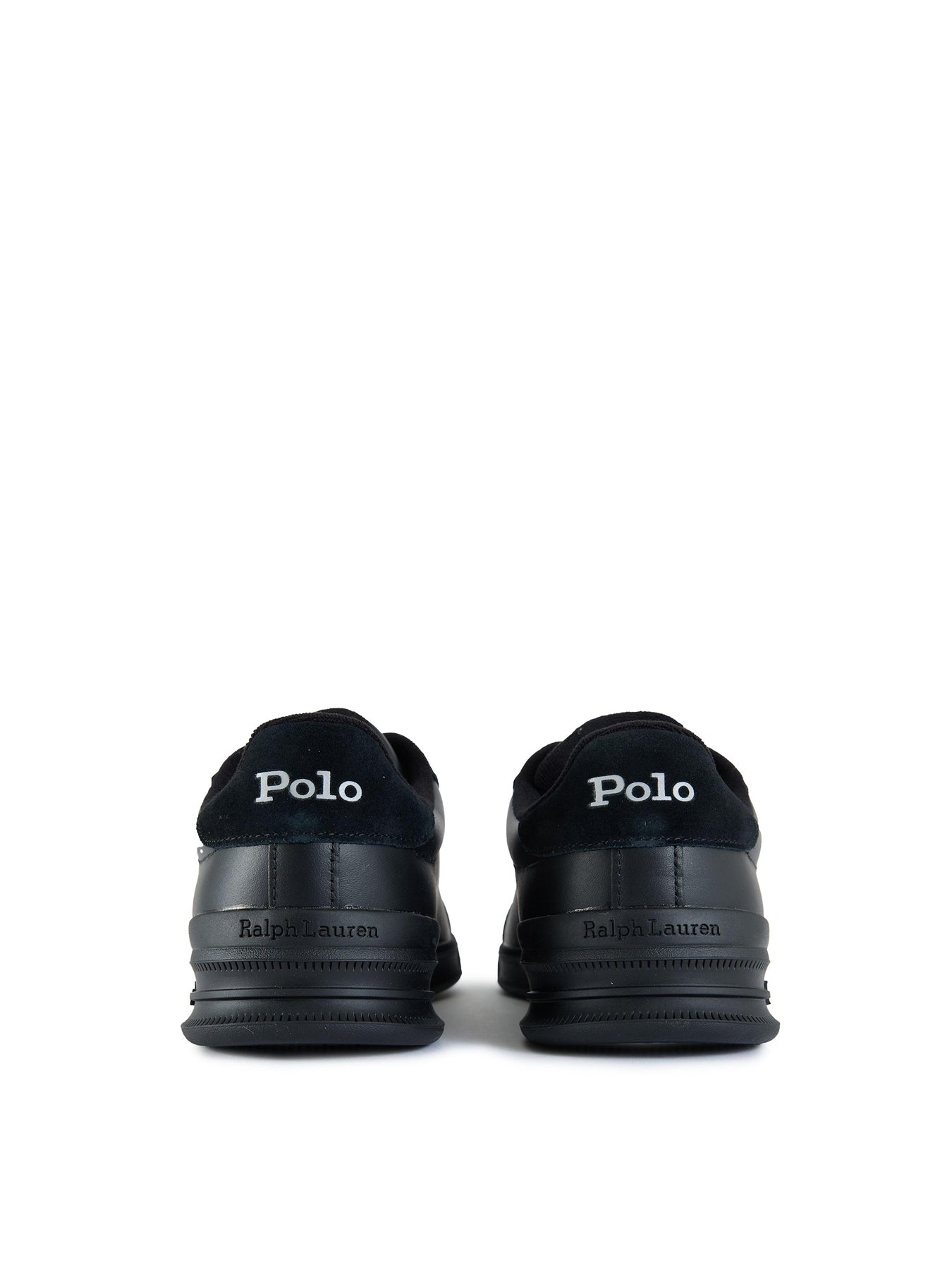 Heritage Aera Leather Trainers Black
