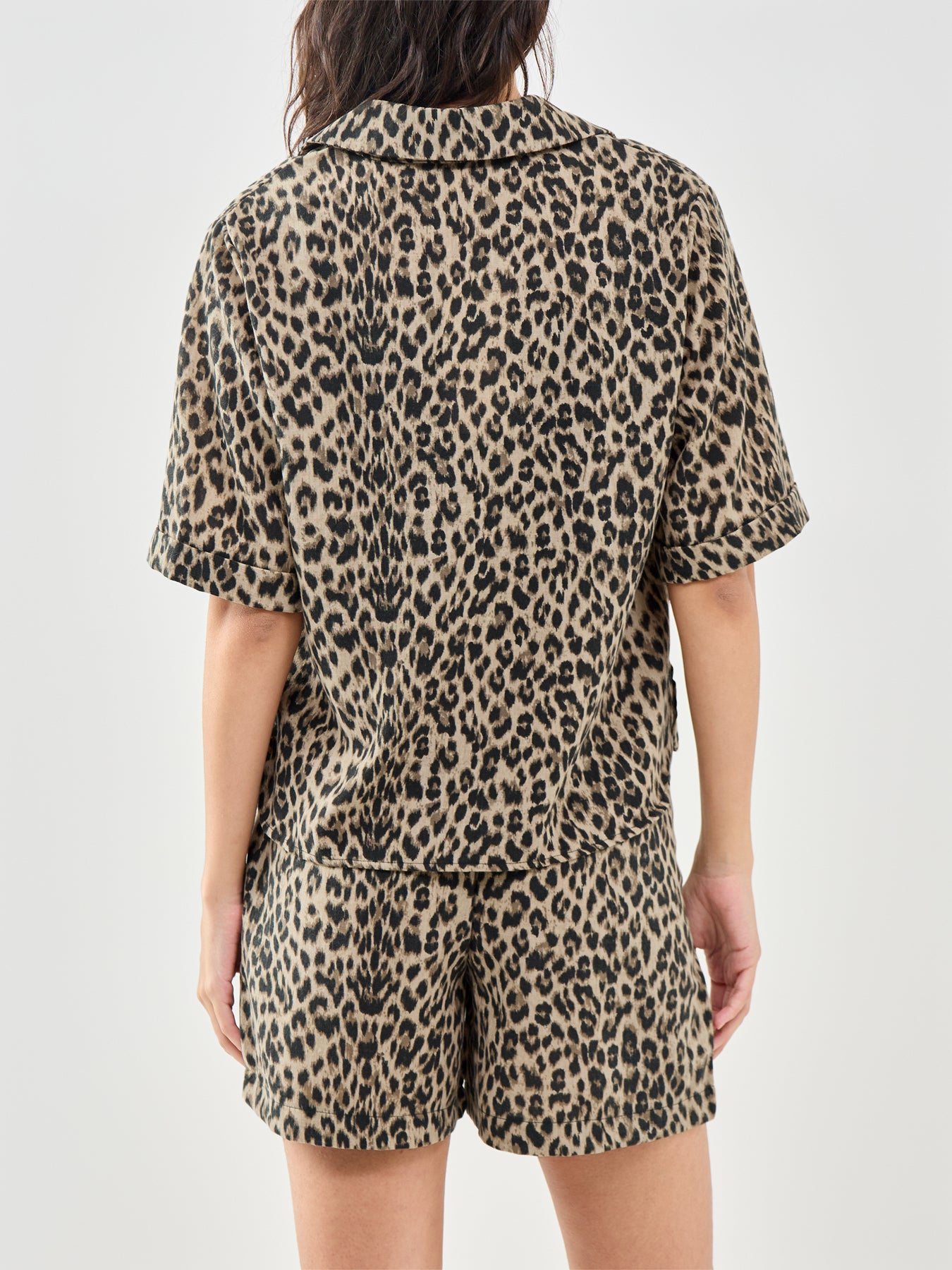 Emmia Short Sleeve Shirt Brown