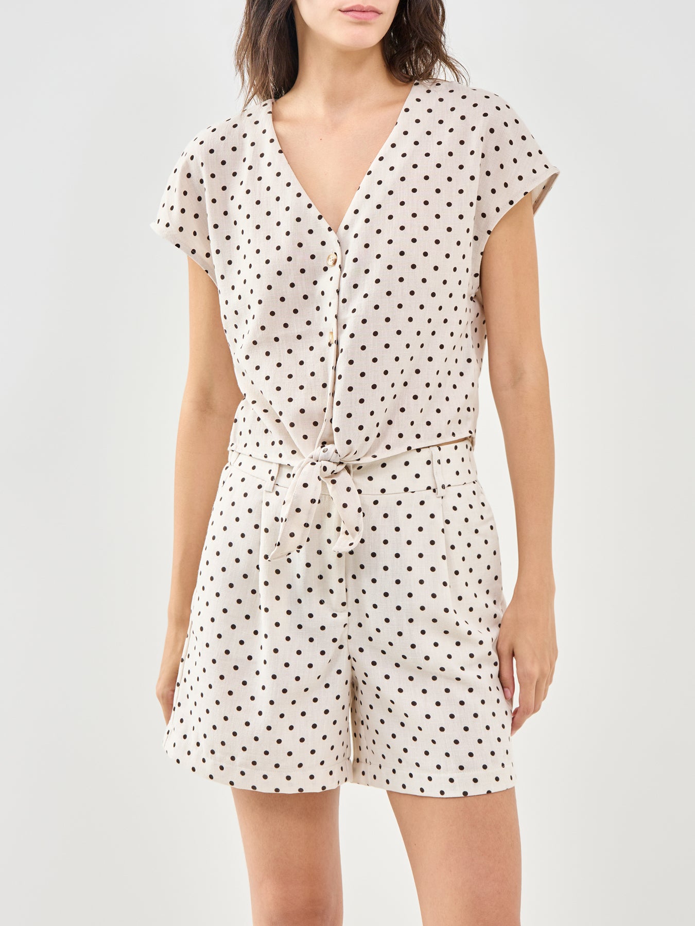 Emmia Short Sleeve Shirt White