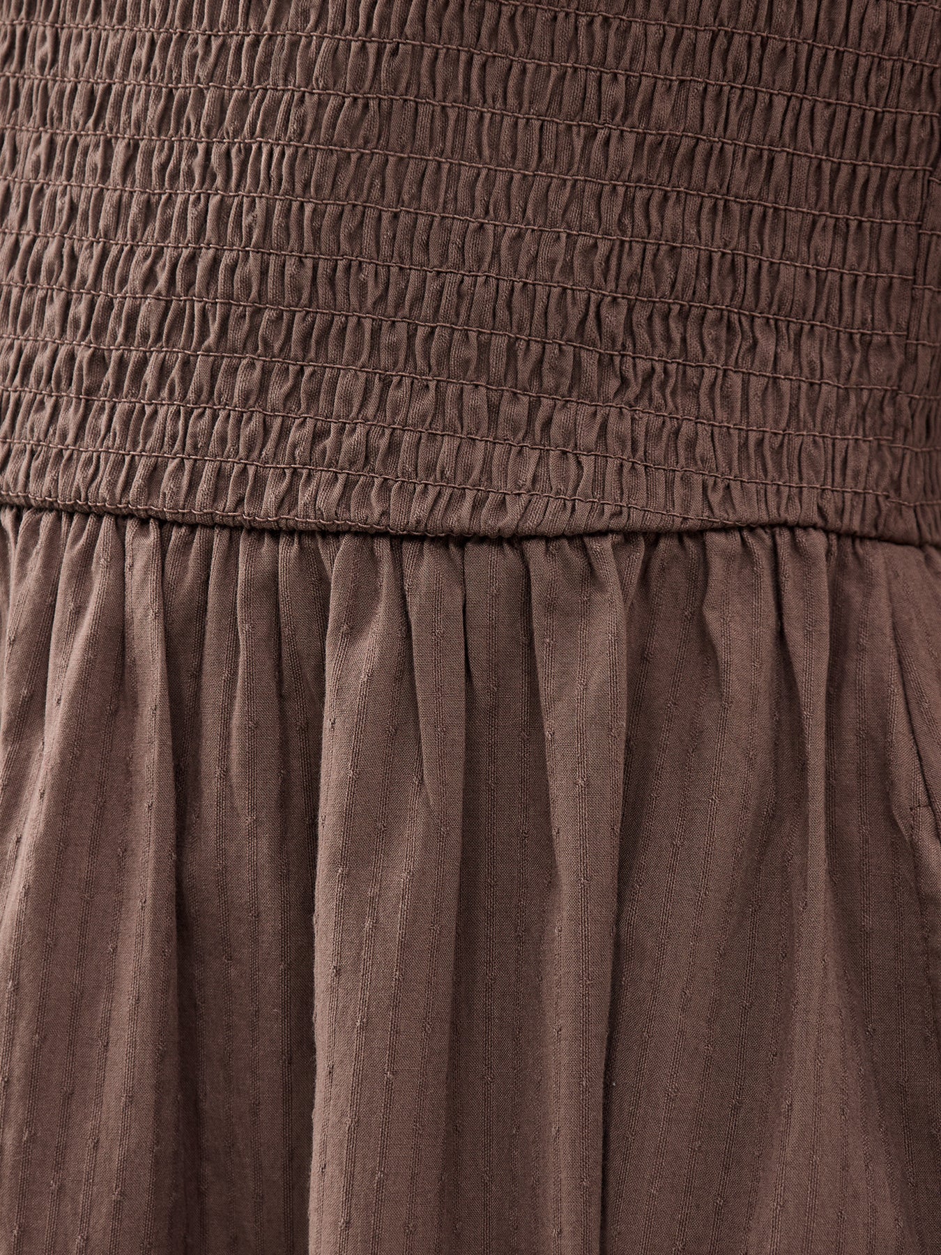 Noema Sleeveless Smock Dress Brown