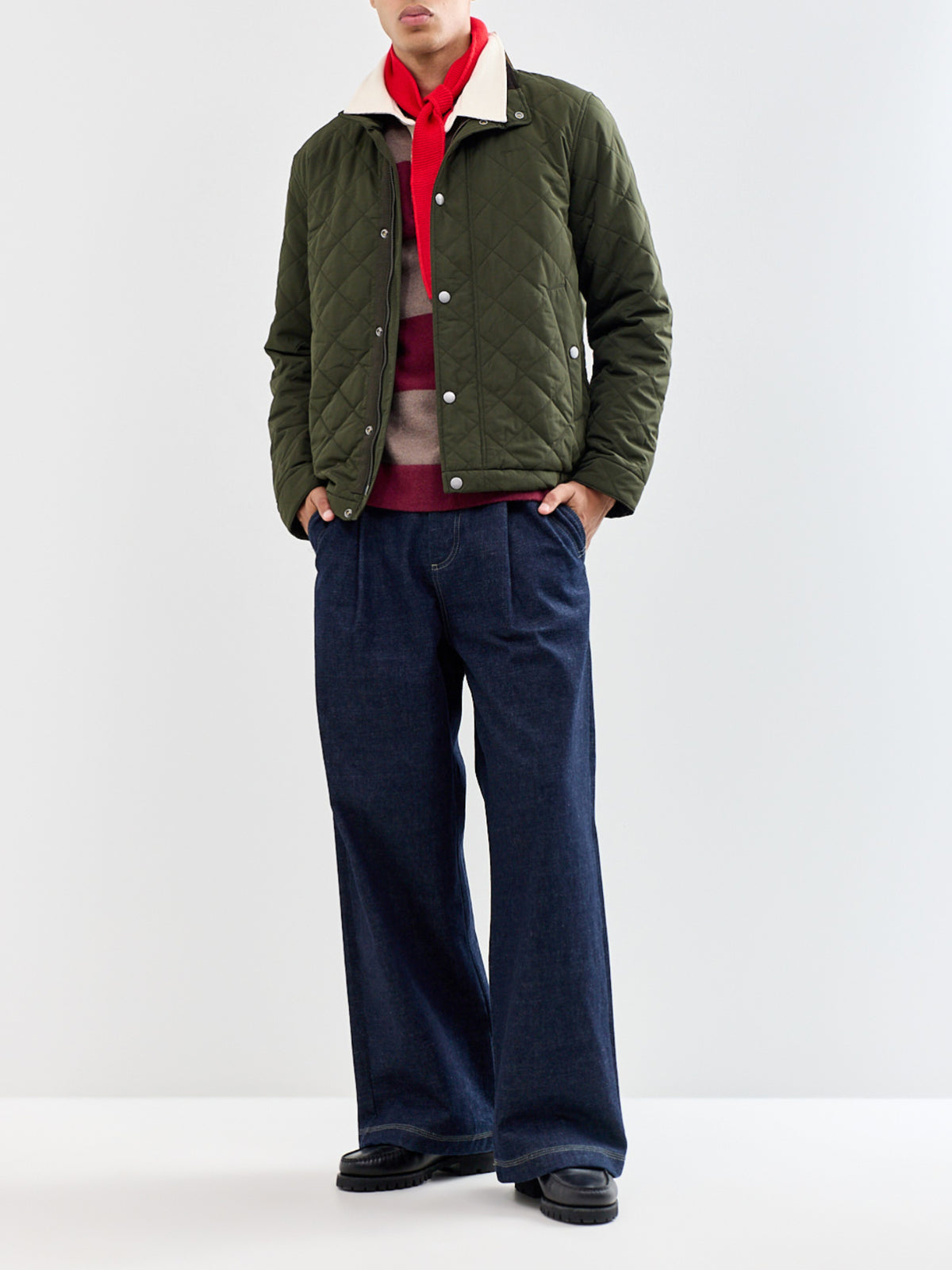 Classic Recycled Polyester Quilted Jacket Green