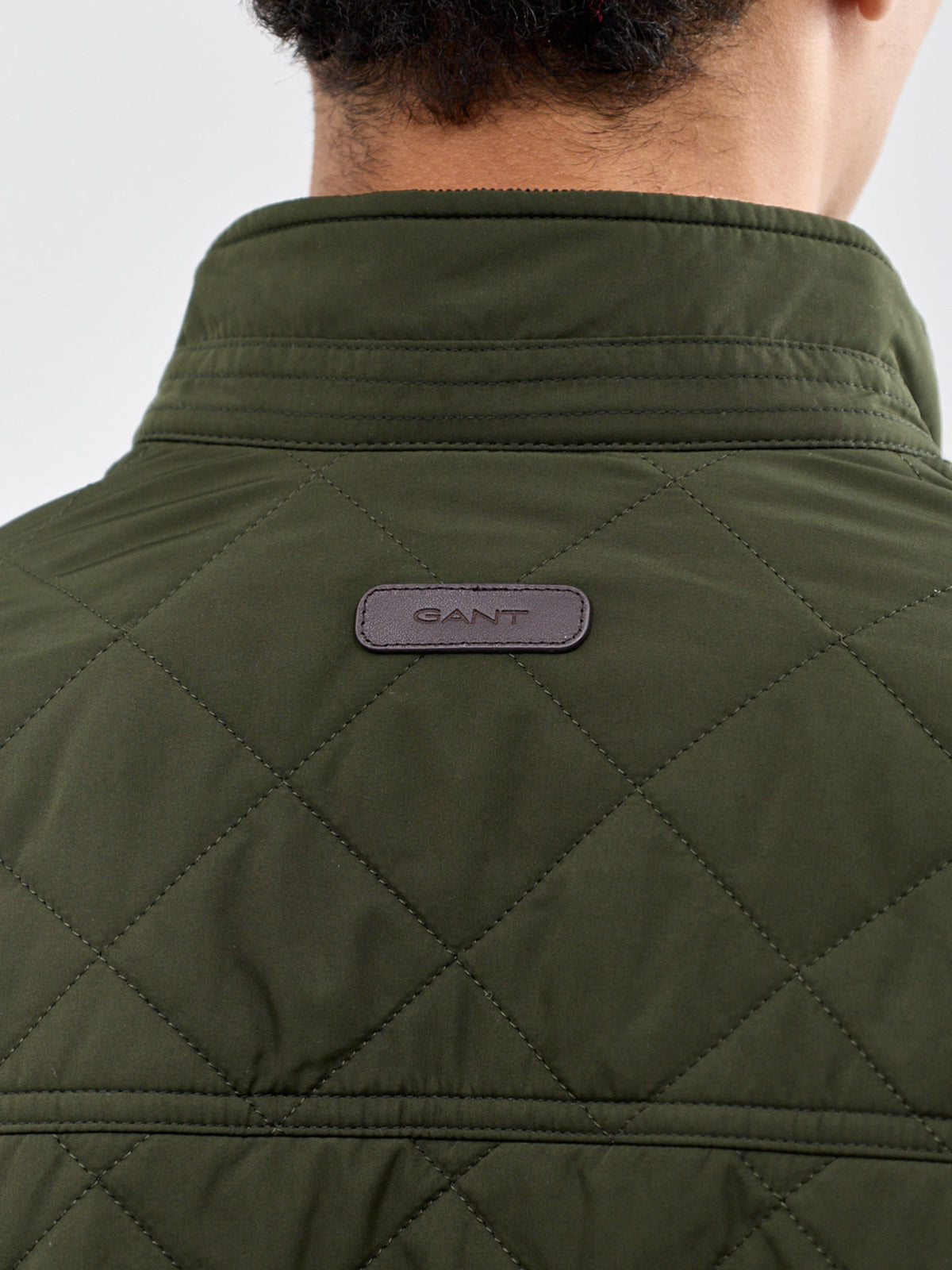 Classic Recycled Polyester Quilted Jacket Green