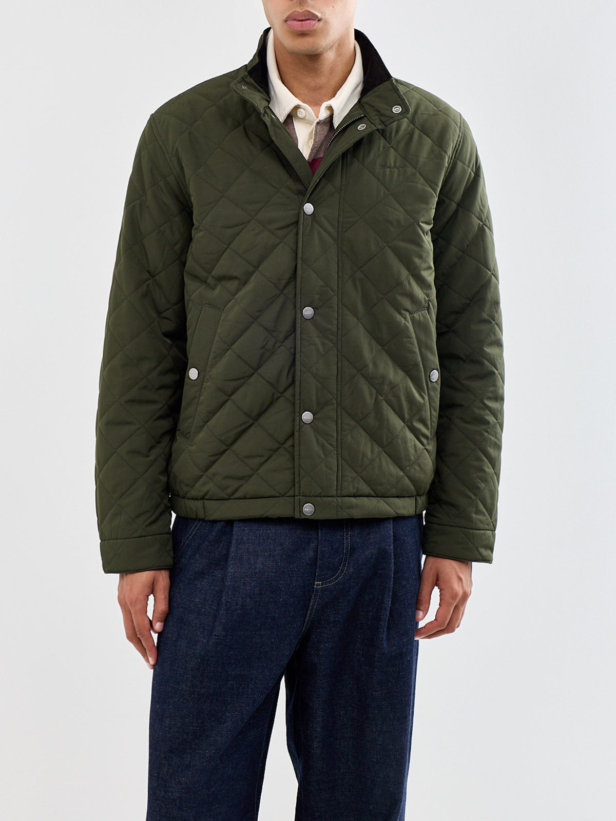Classic Recycled Polyester Quilted Jacket Green