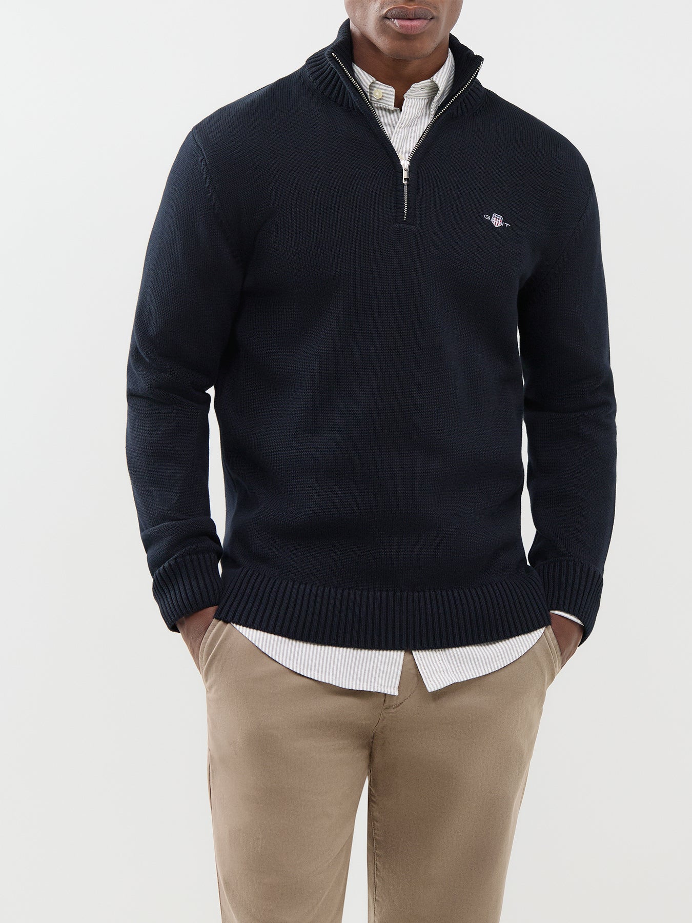 Casual Cotton Half Zip Jumper