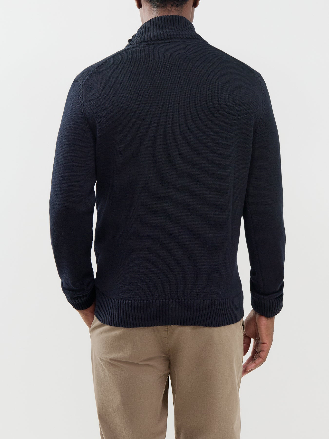 Casual Cotton Half Zip Jumper