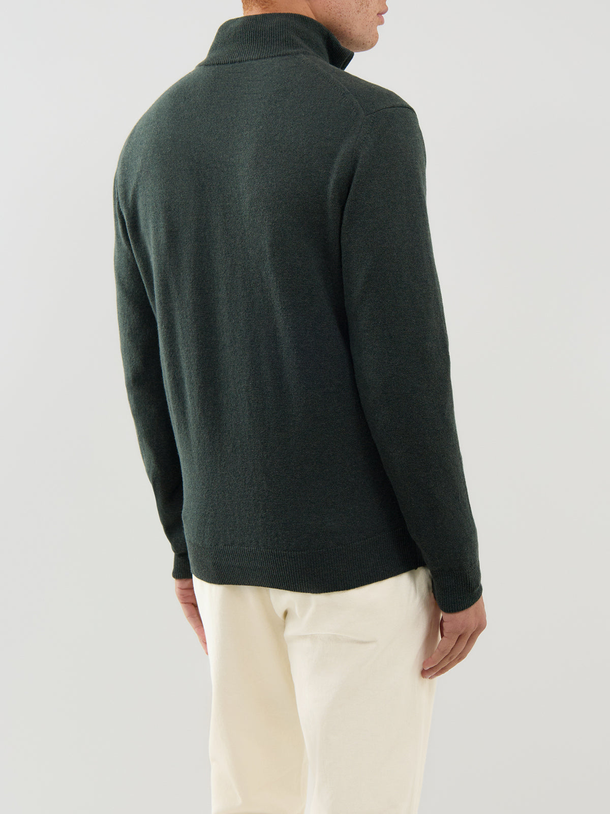 Superfine Lambswool Half-Zip Jumper