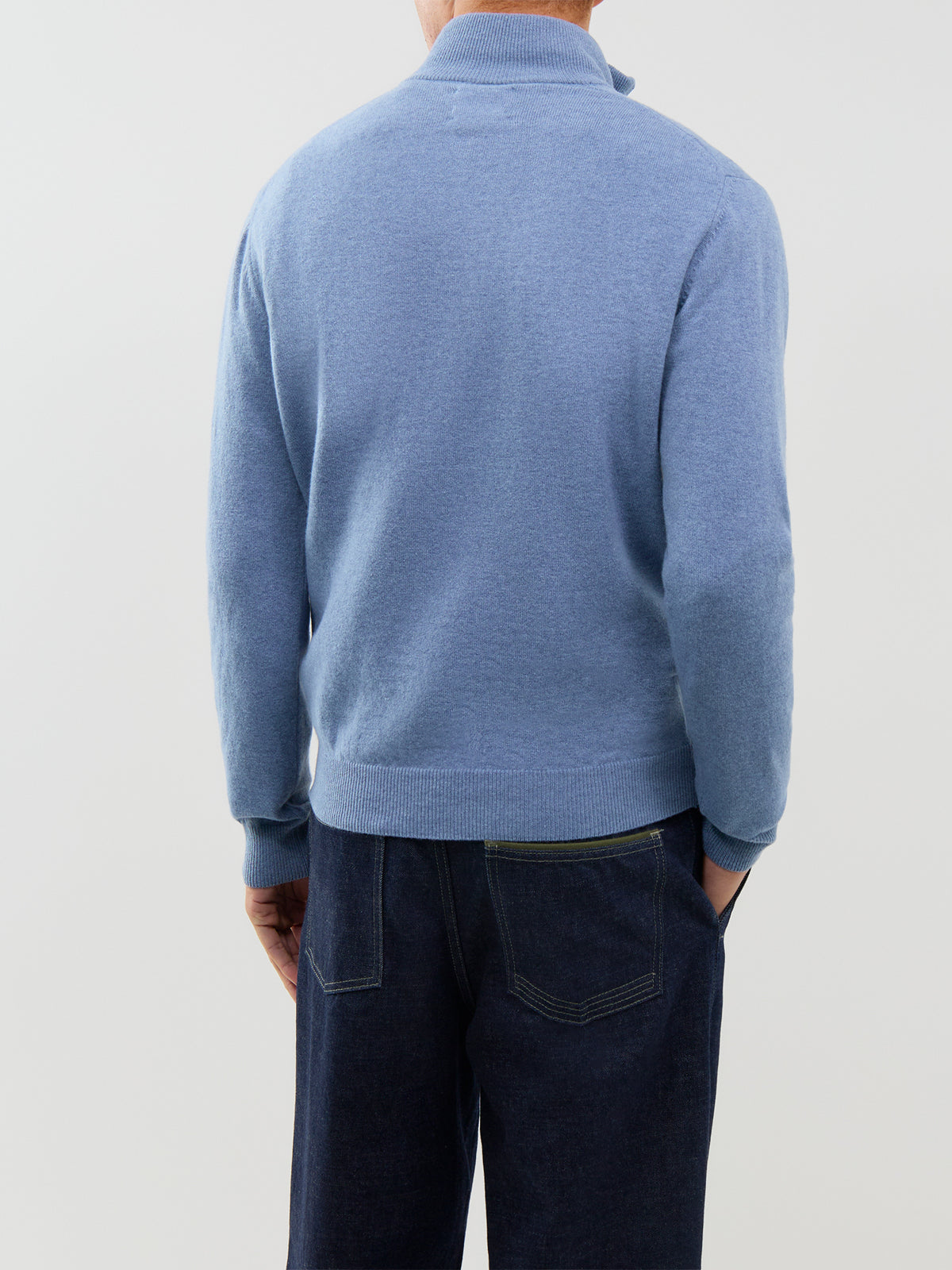 Superfine Lambswool Half-Zip Jumper