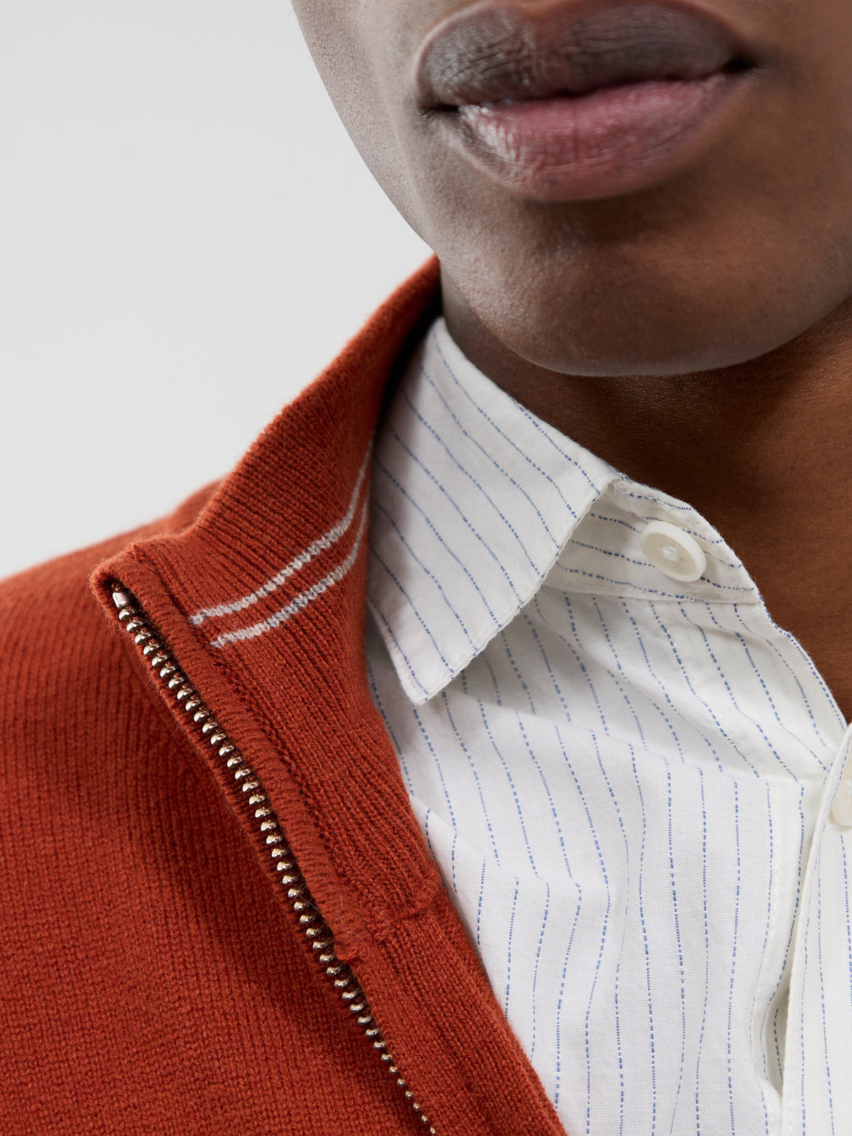 Superfine Lambswool Half-Zip Jumper