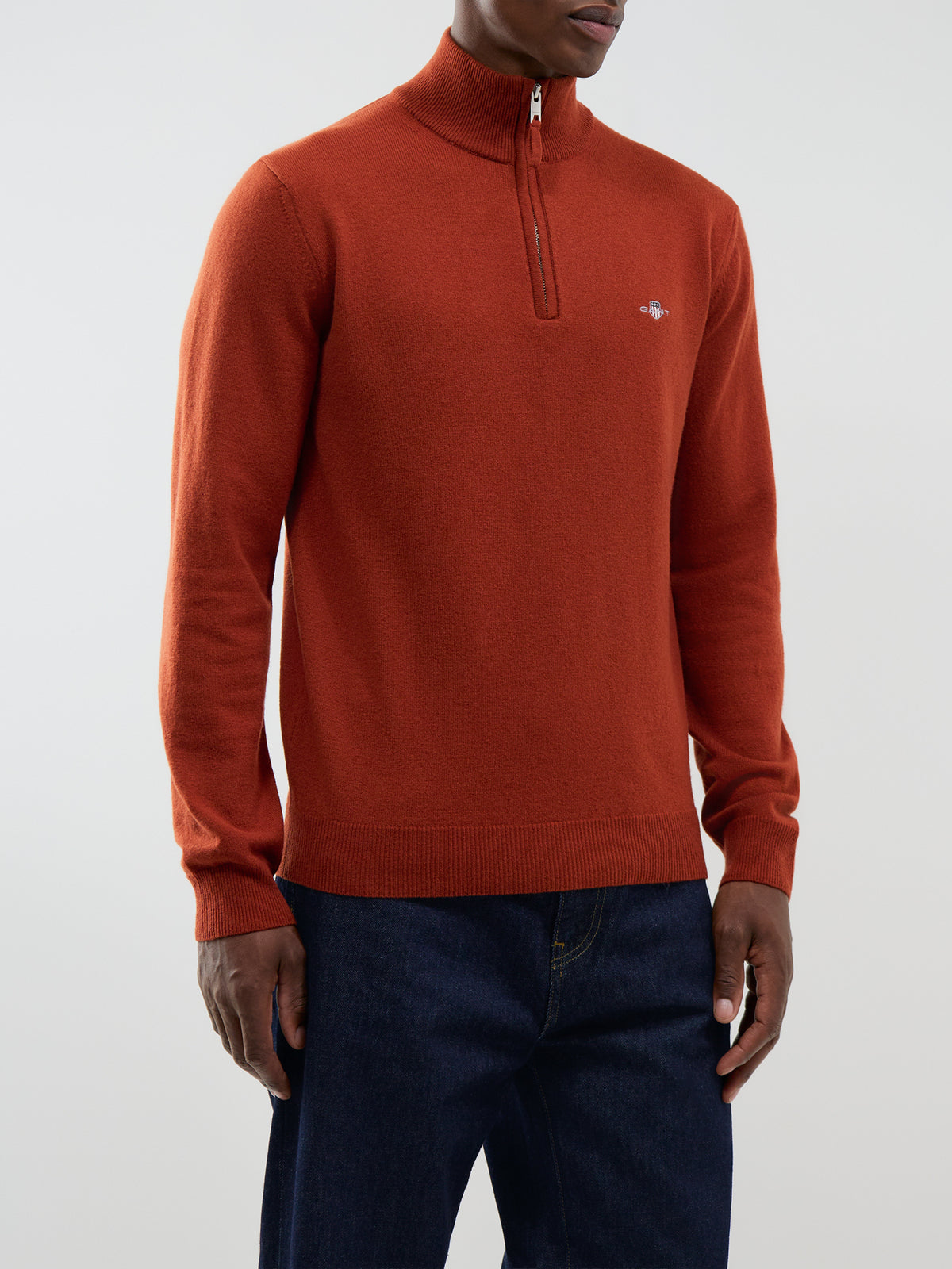 Superfine Lambswool Half-Zip Jumper