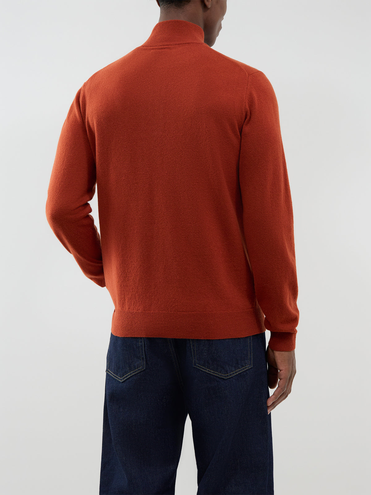 Superfine Lambswool Half-Zip Jumper