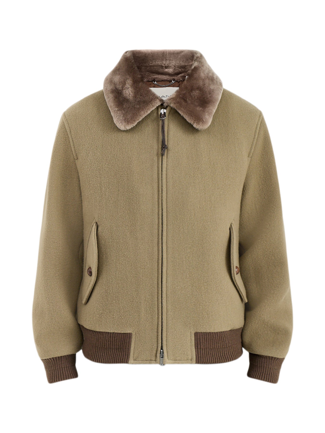 Wool Shearling Aviator Jacket