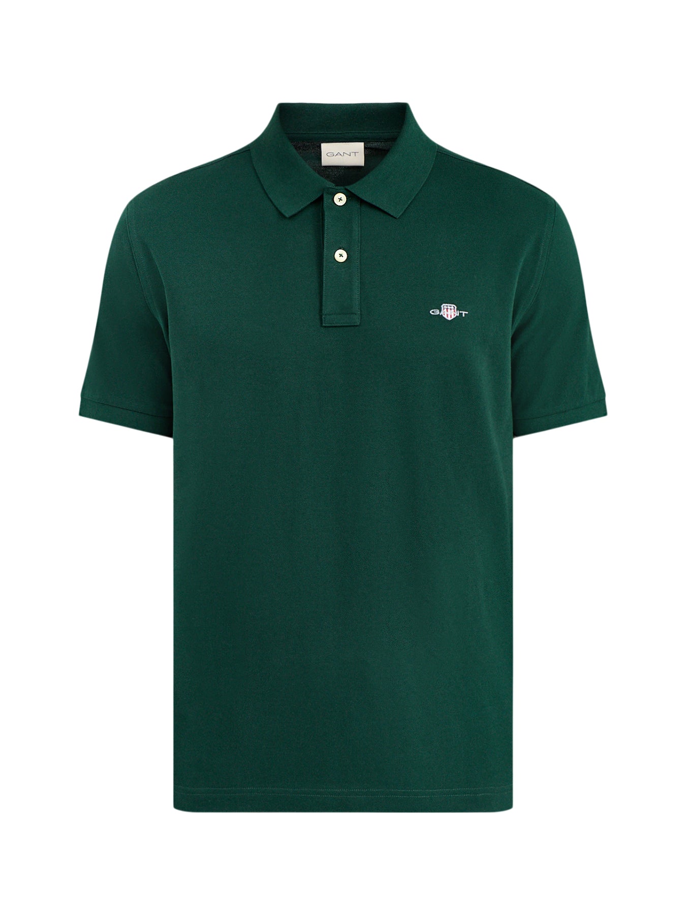 Shield Regenerative Cotton Piqué Polo Shirt Green