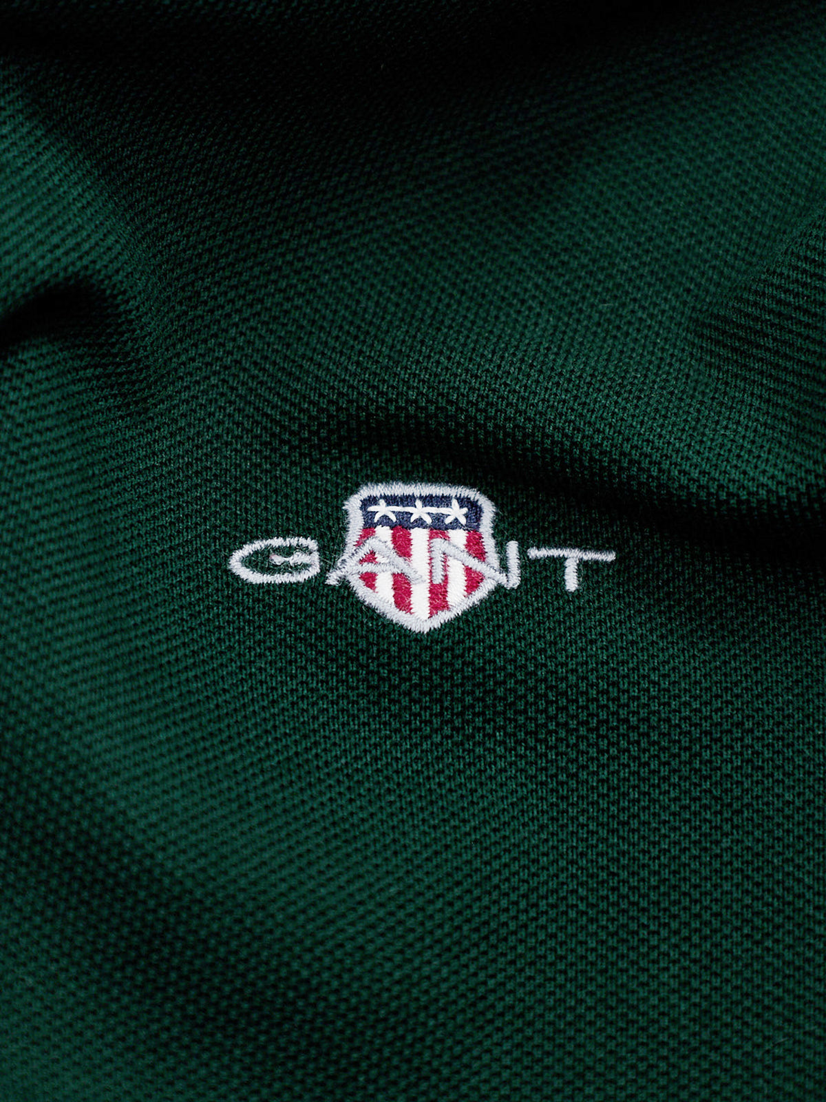 Shield Regenerative Cotton Piqué Polo Shirt Green