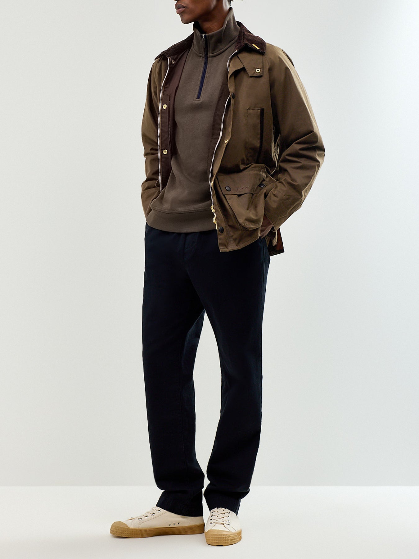 Men's Cotton Sacker Rib Half-Zip Sweatshirt
