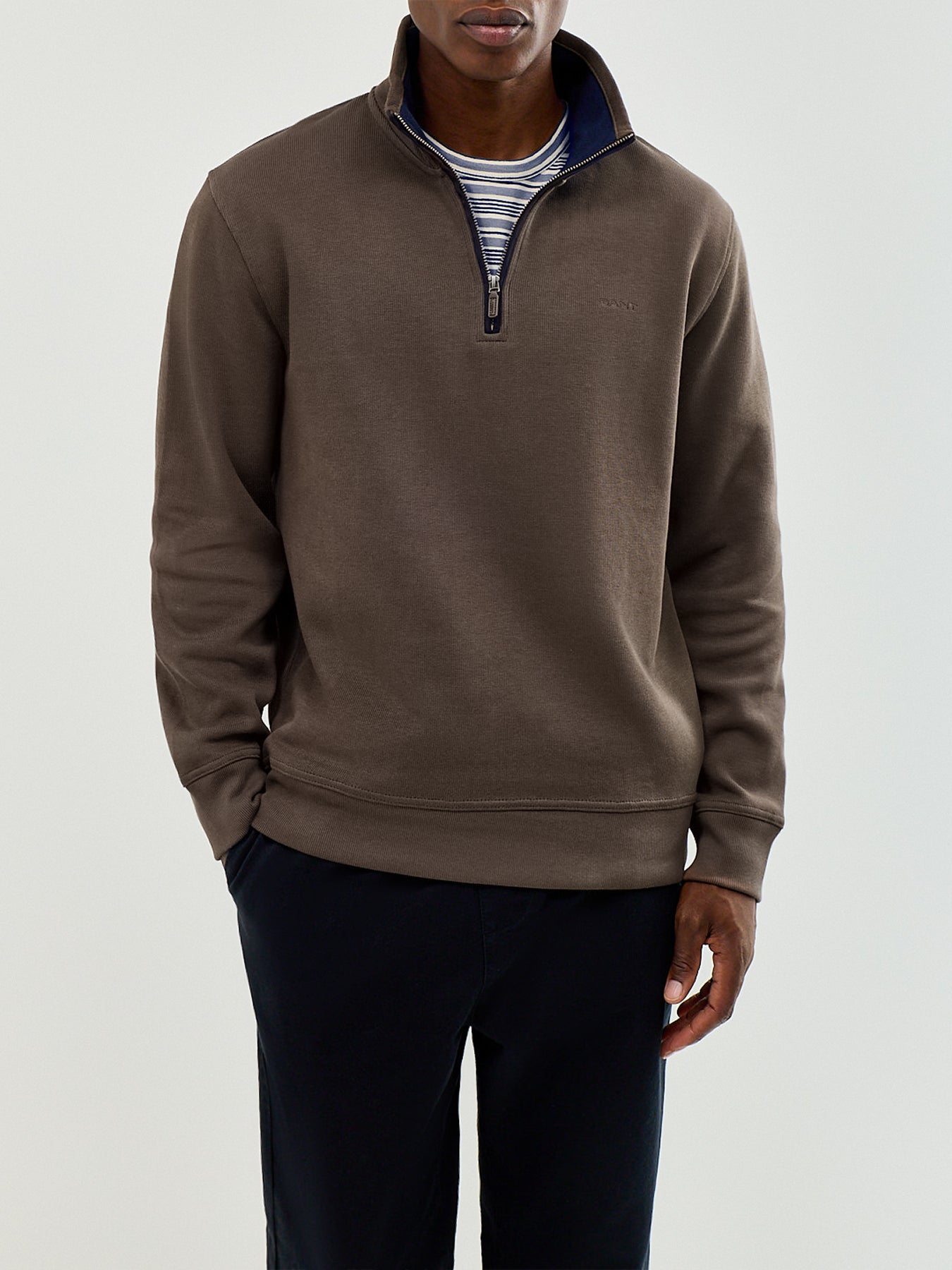 Men's Cotton Sacker Rib Half-Zip Sweatshirt