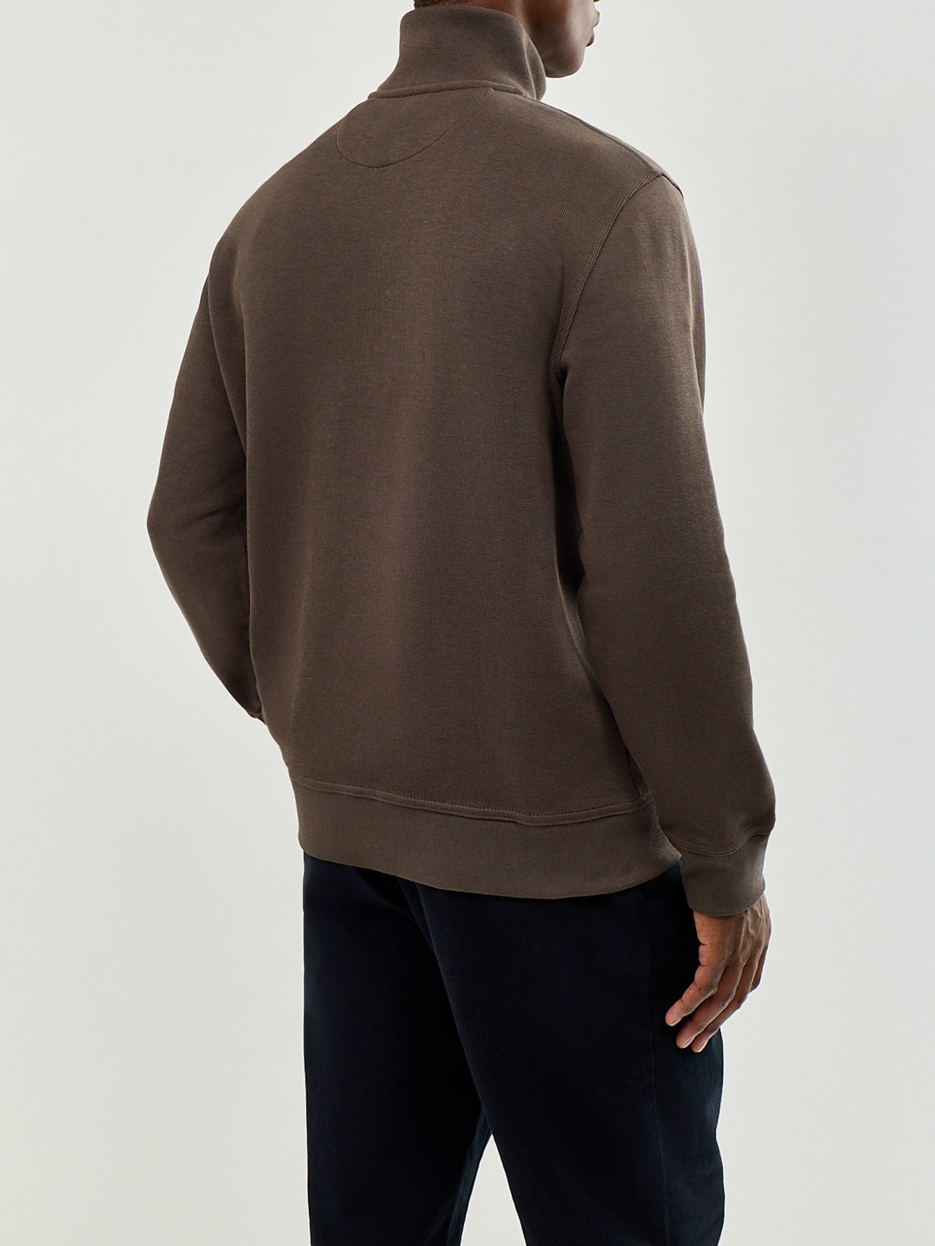 Men's Cotton Sacker Rib Half-Zip Sweatshirt