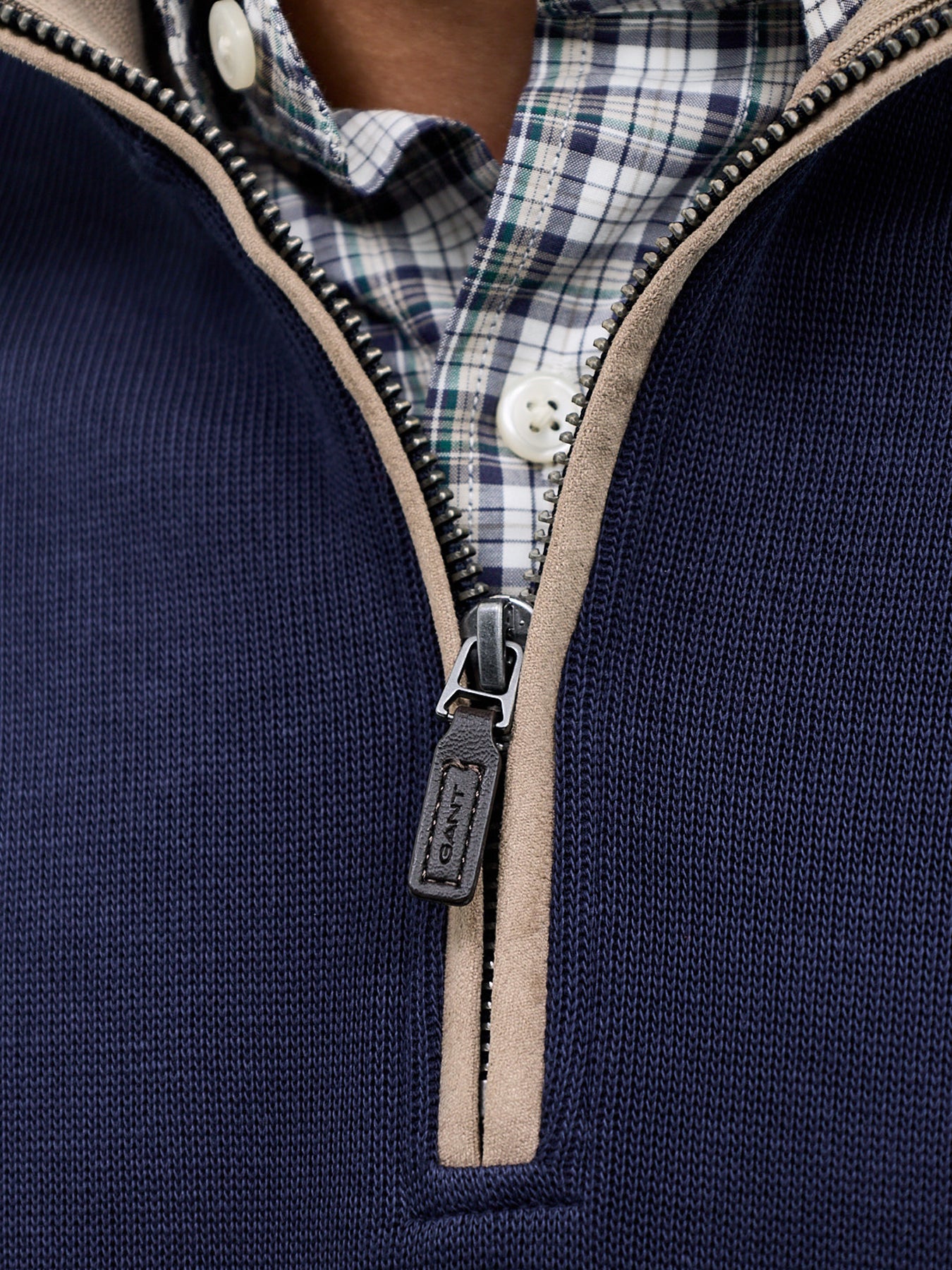Cotton Sacker Rib Half Zip Sweatshirt