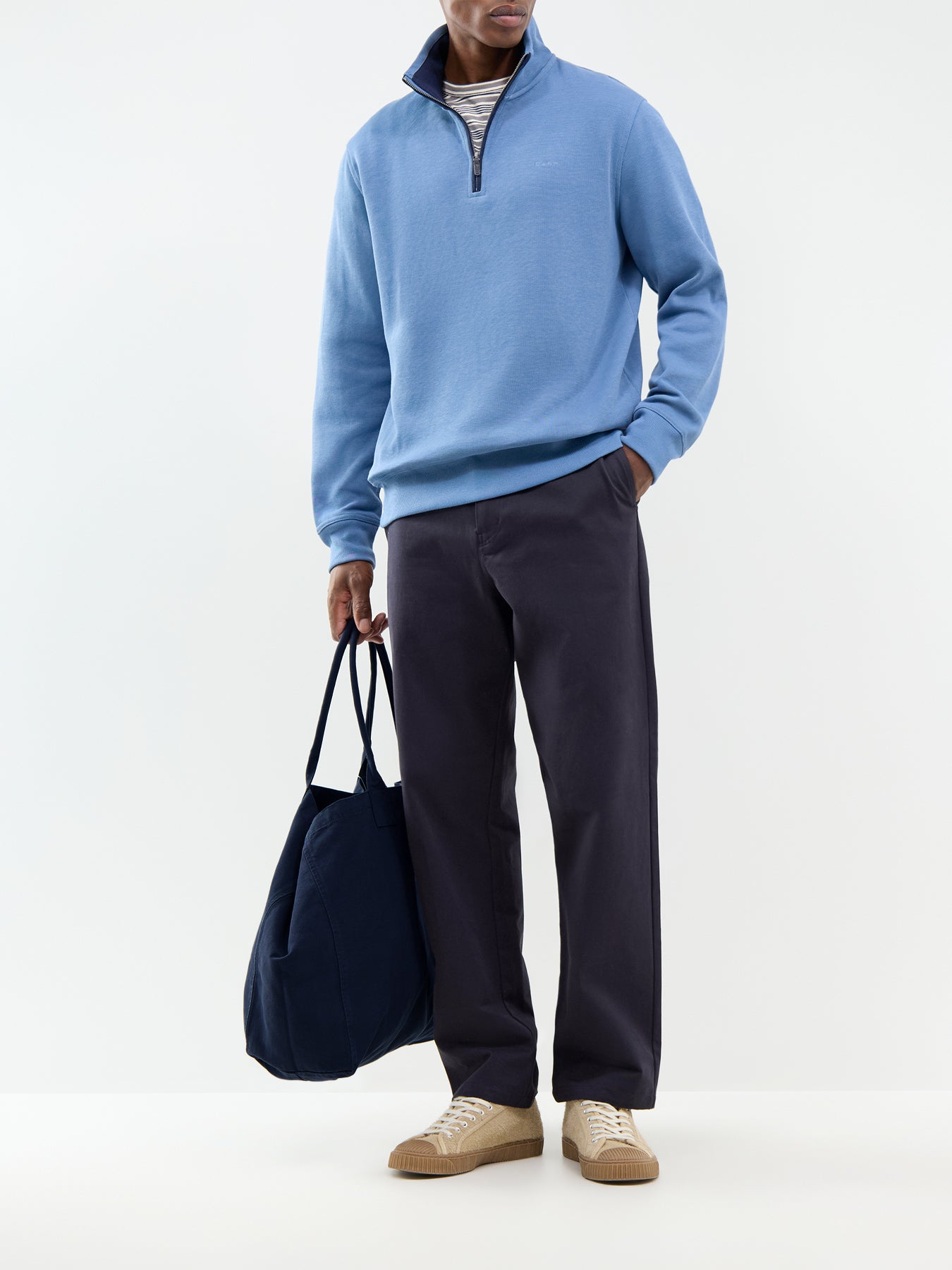 Cotton Sacker Rib Half-Zip Sweatshirt – Fenwick