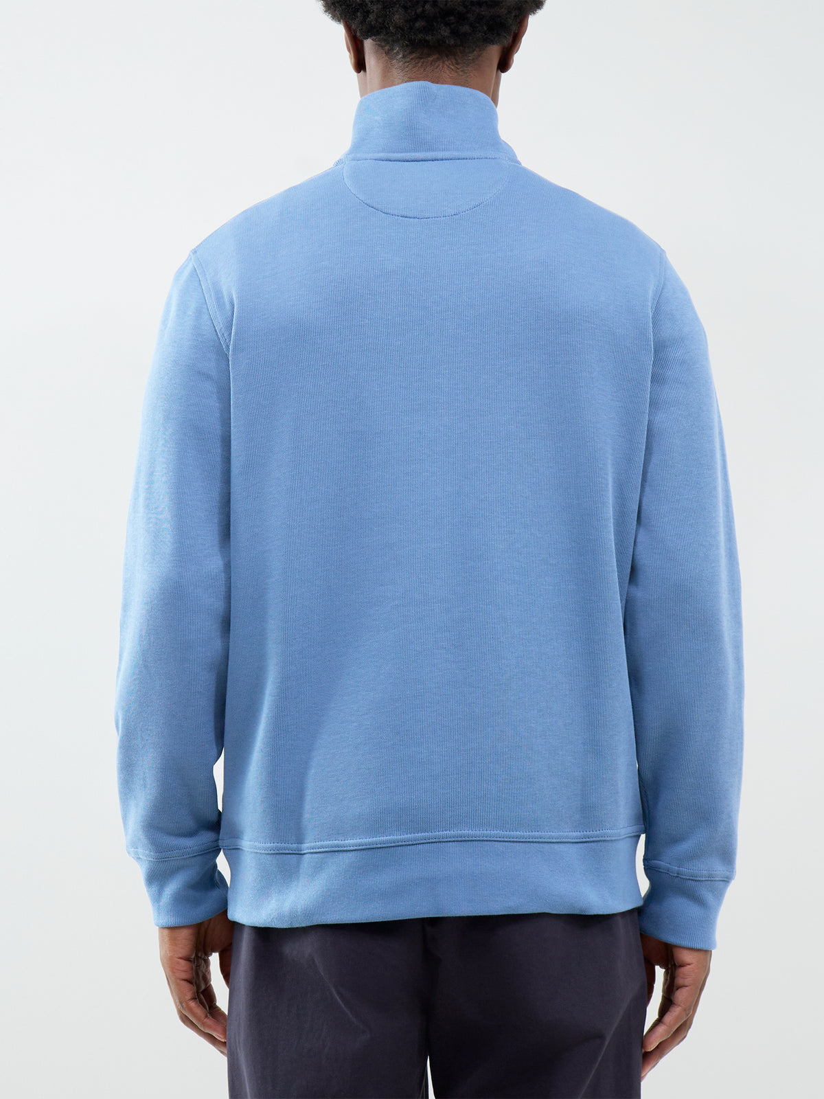 Cotton Sacker Rib Half-Zip Sweatshirt