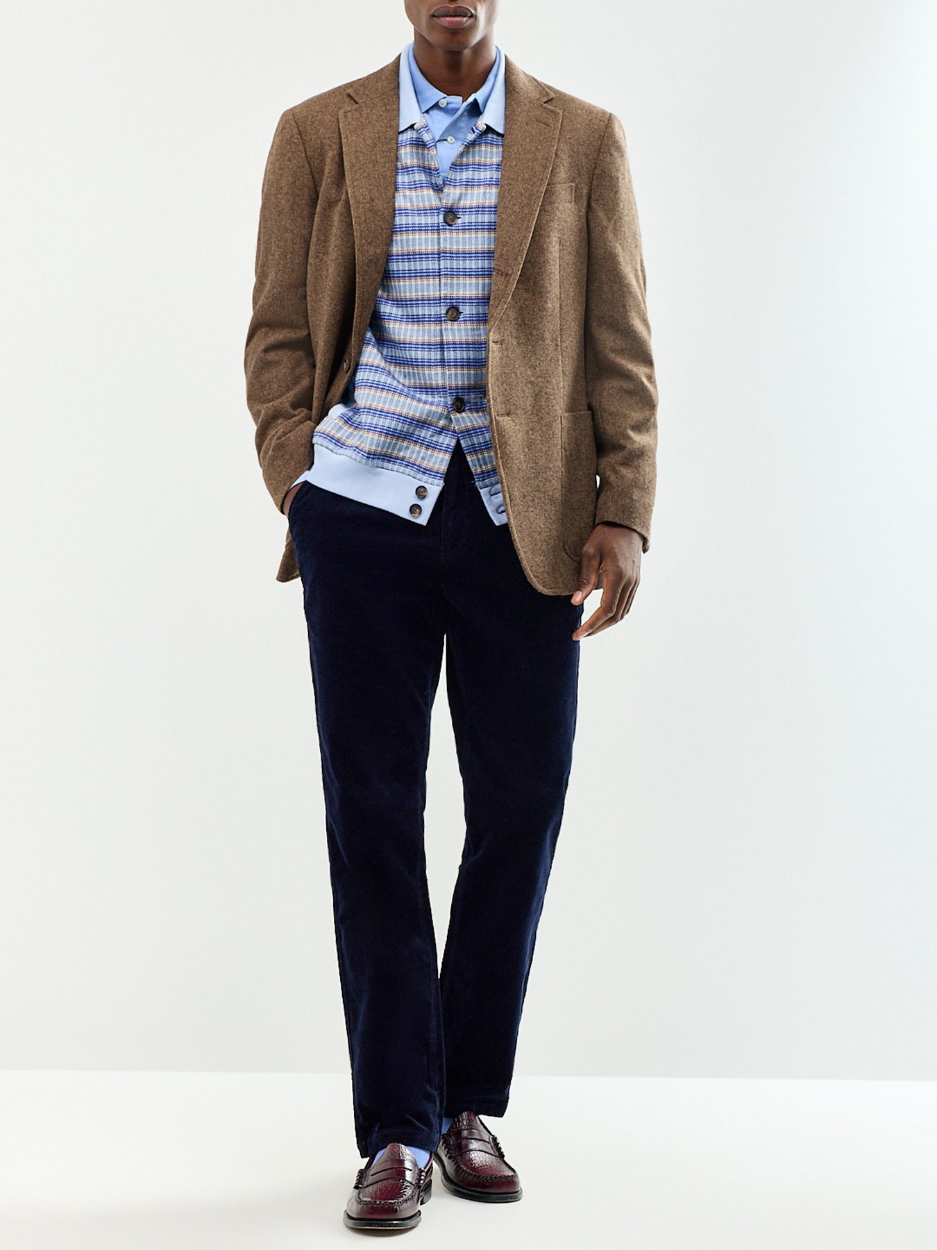Men's Cotton Stretch Regular Cord Chinos