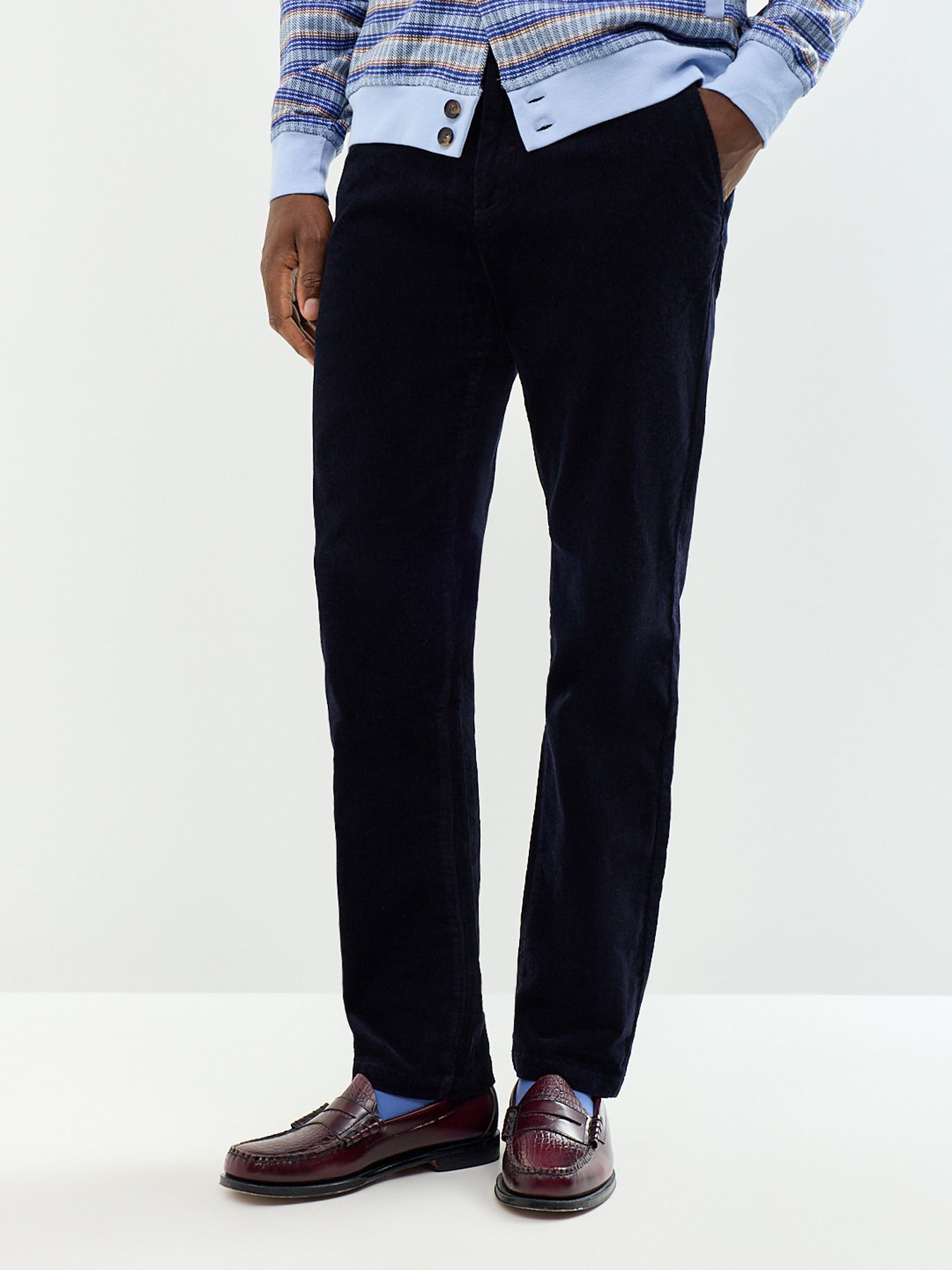 Men's Cotton Stretch Regular Cord Chinos