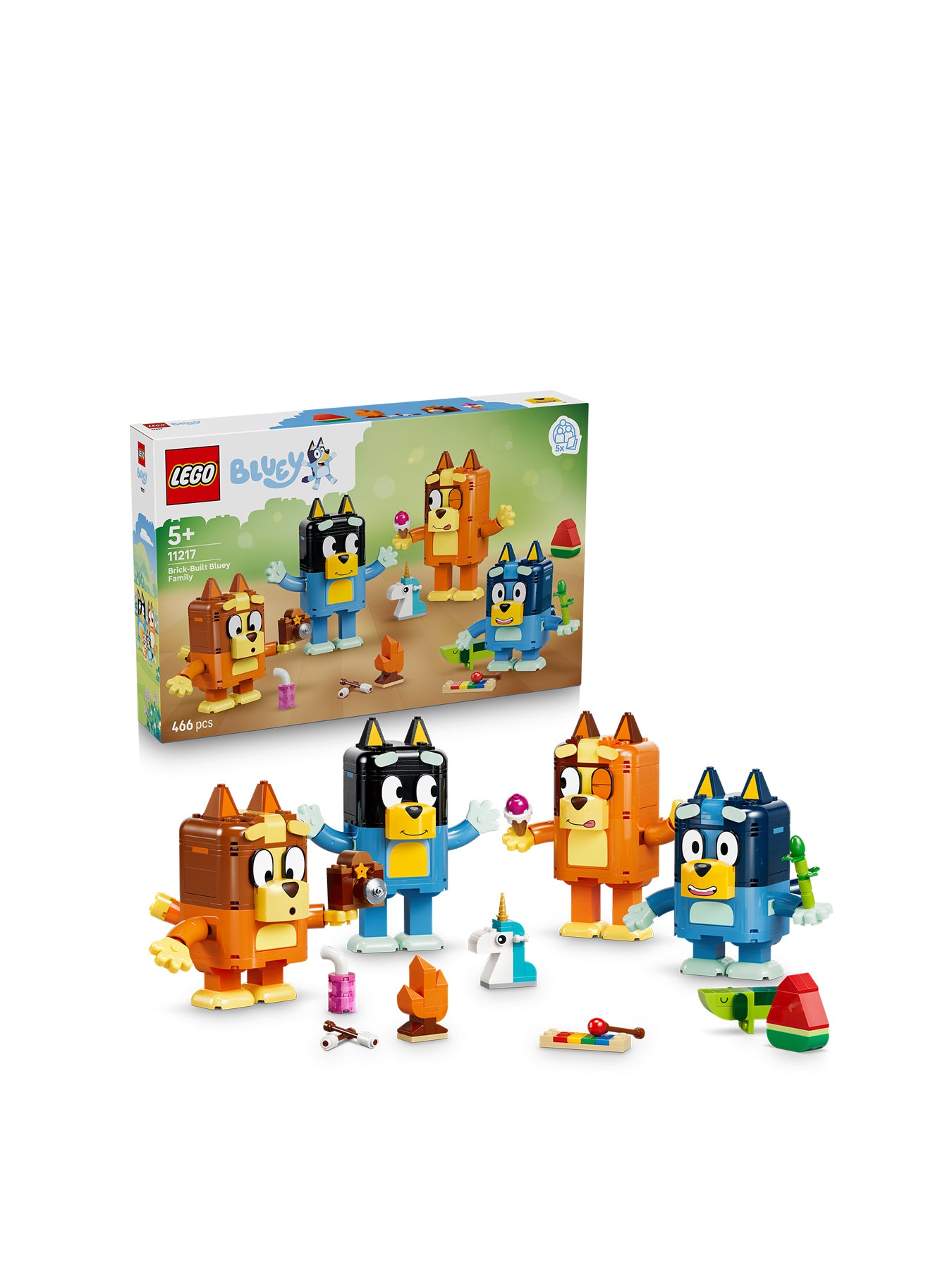 Brick Built Bluey Family 11217