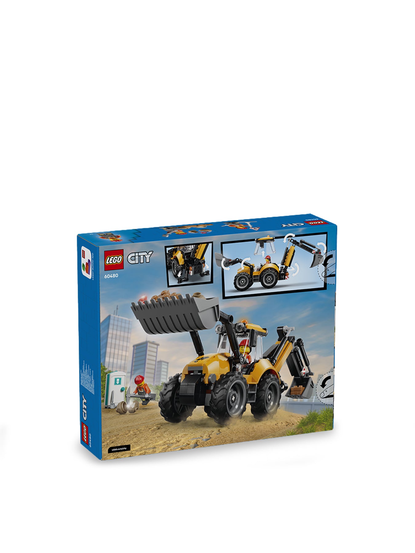Yellow Backhoe Loader 60480