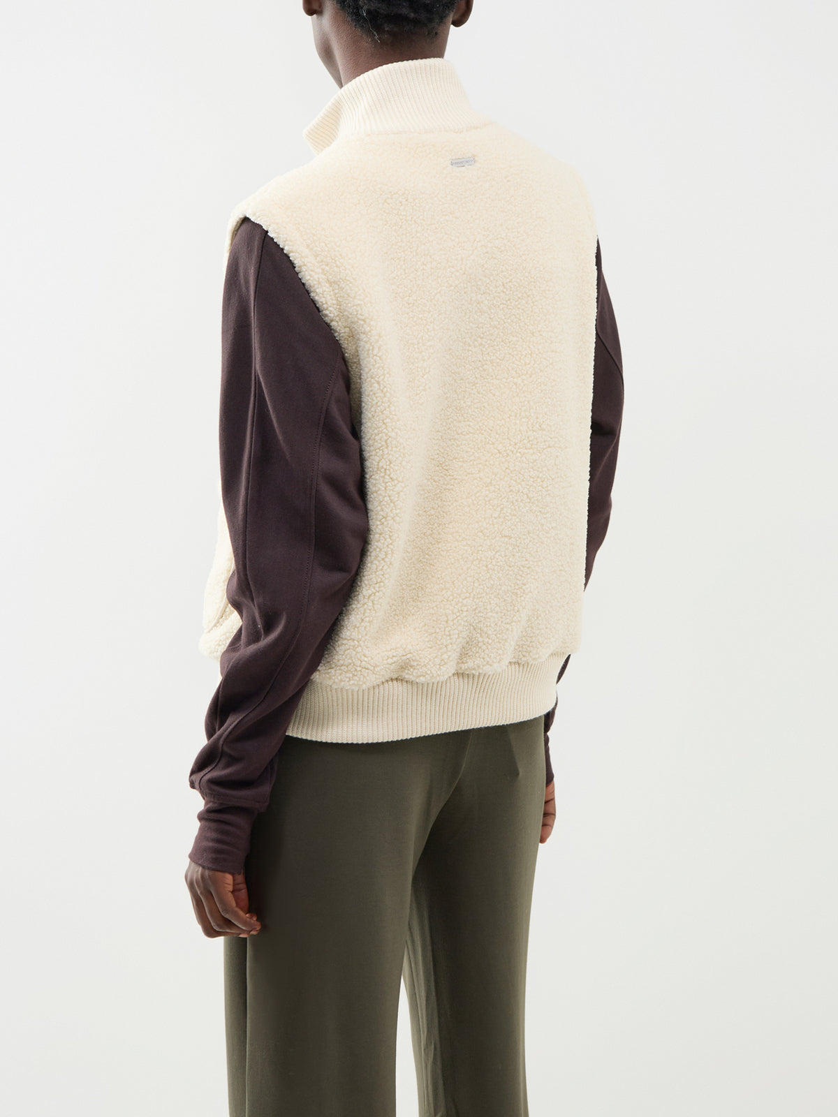 Plush Fleece Ribbed Gilet