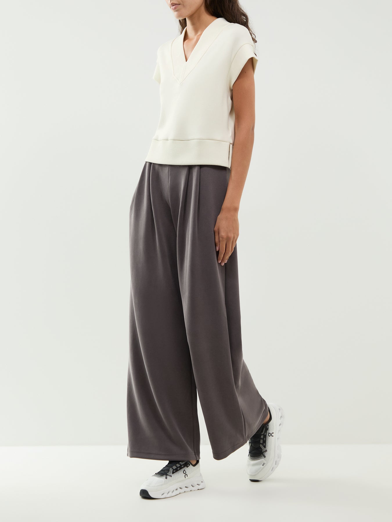 Sand Wash Wide Leg Trousers