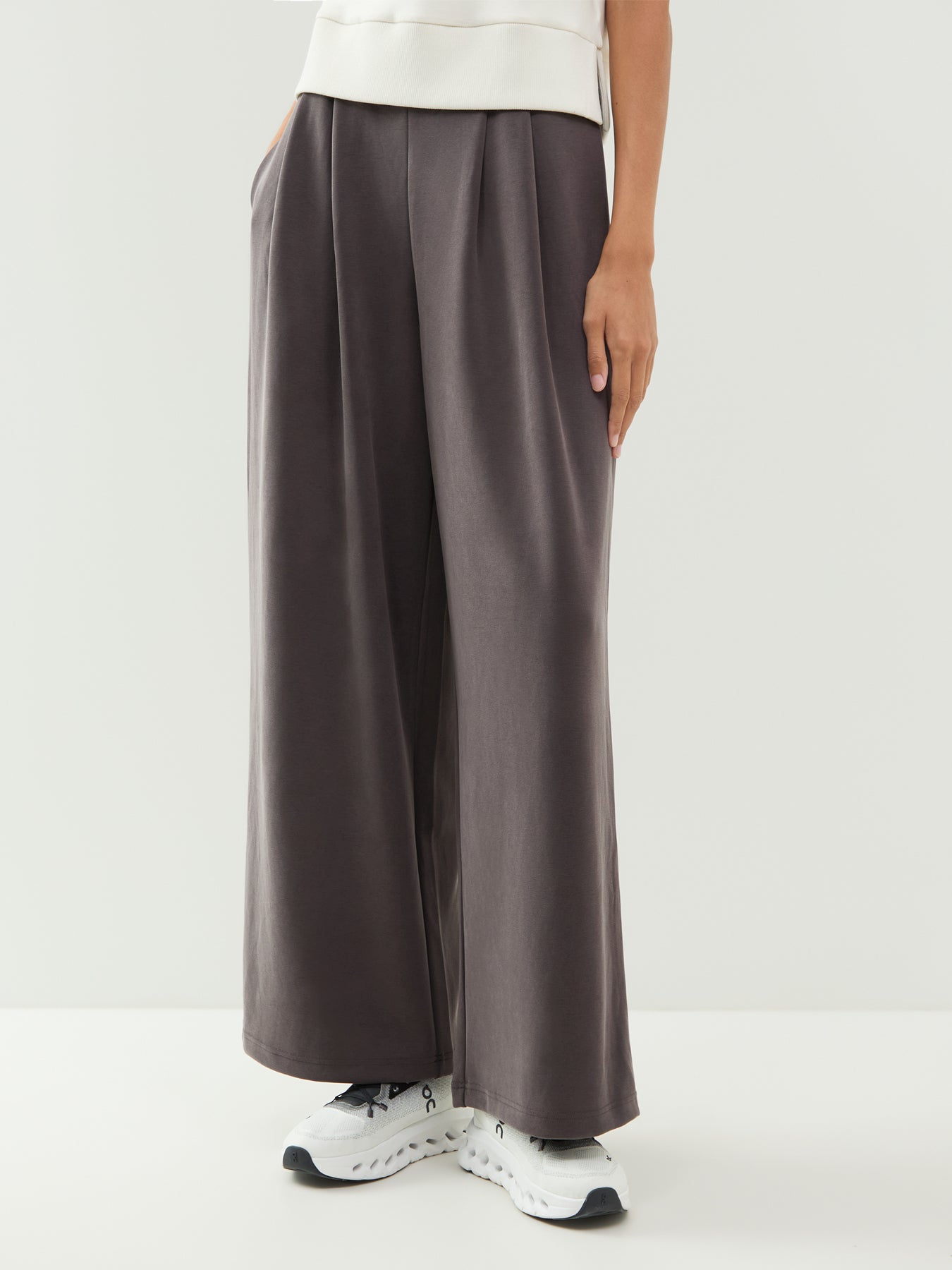 Sand Wash Wide Leg Trousers