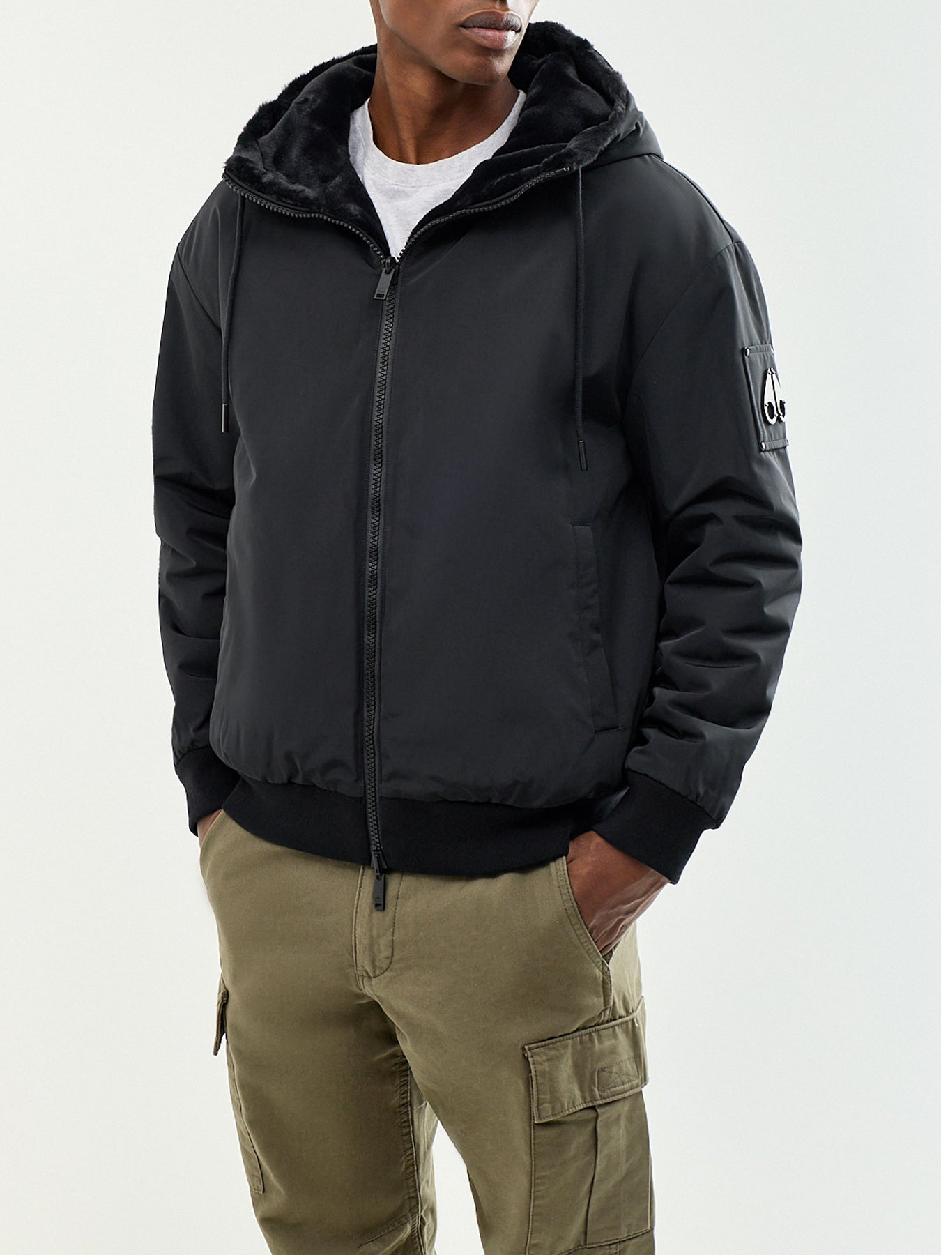 Men's Roland Reversible Bunny Faux-Fur Jacket