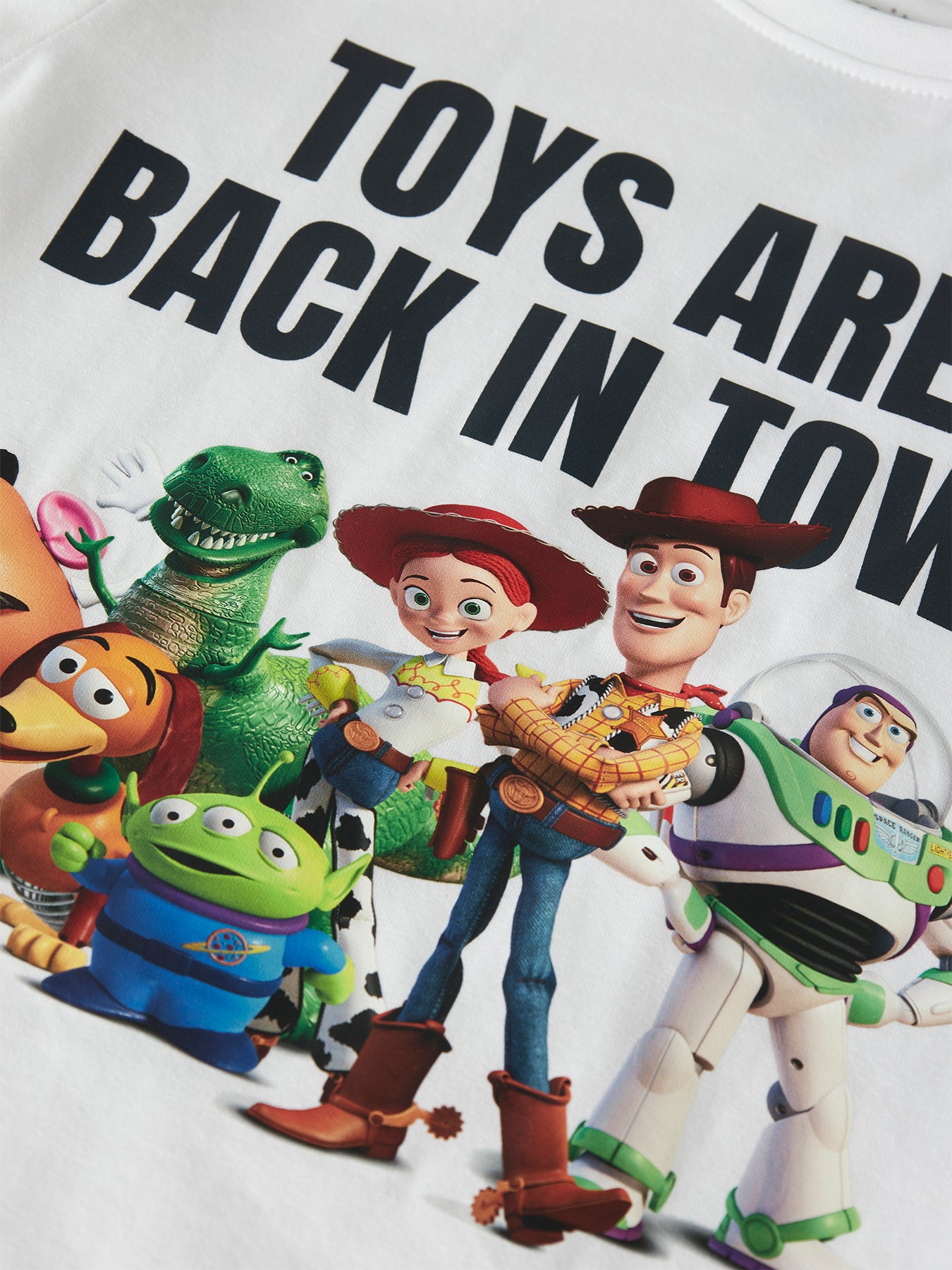 Kids' Toy Story Short Sleeve Top White